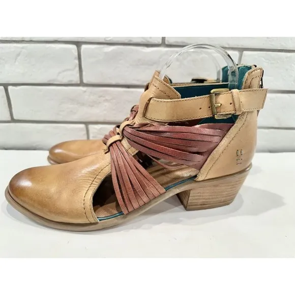 Roan Womens Oaklyn Blu Oats Ankle Strap Heels Size 11