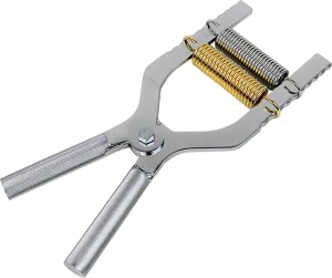 Robert Baraban Adjustable Hand Gripper Chrome 500lb with Knurled Handles