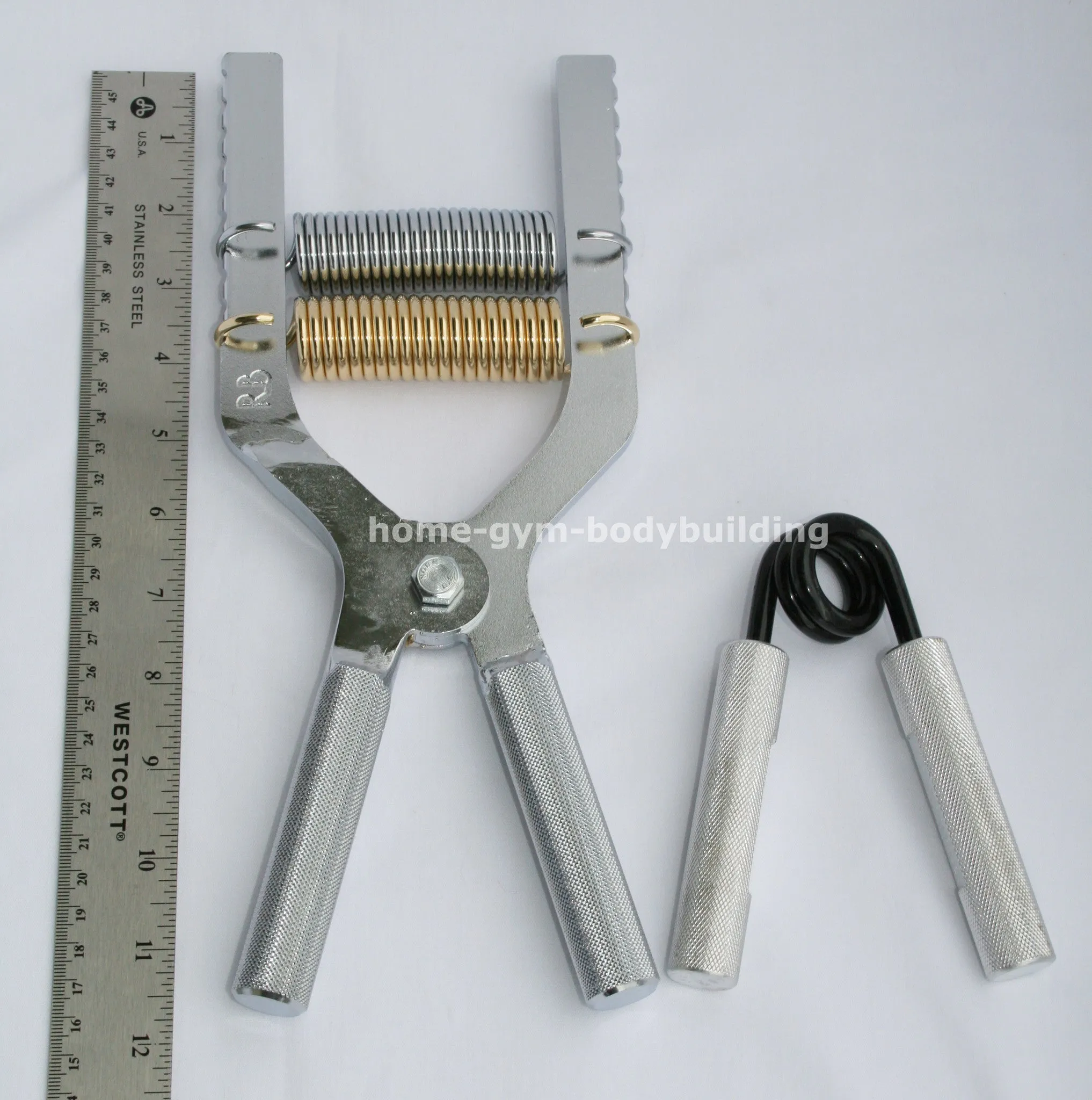 Robert Baraban Chrome Adjustable Hand Gripper 50/500lb grip strength