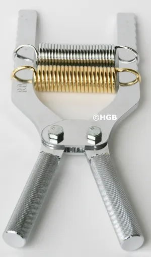 Robert Baraban Chrome Adjustable Hand Gripper 50/500lb grip strength