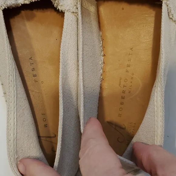 Roberto Festa Peace Sign Espadrilles Size 9.5