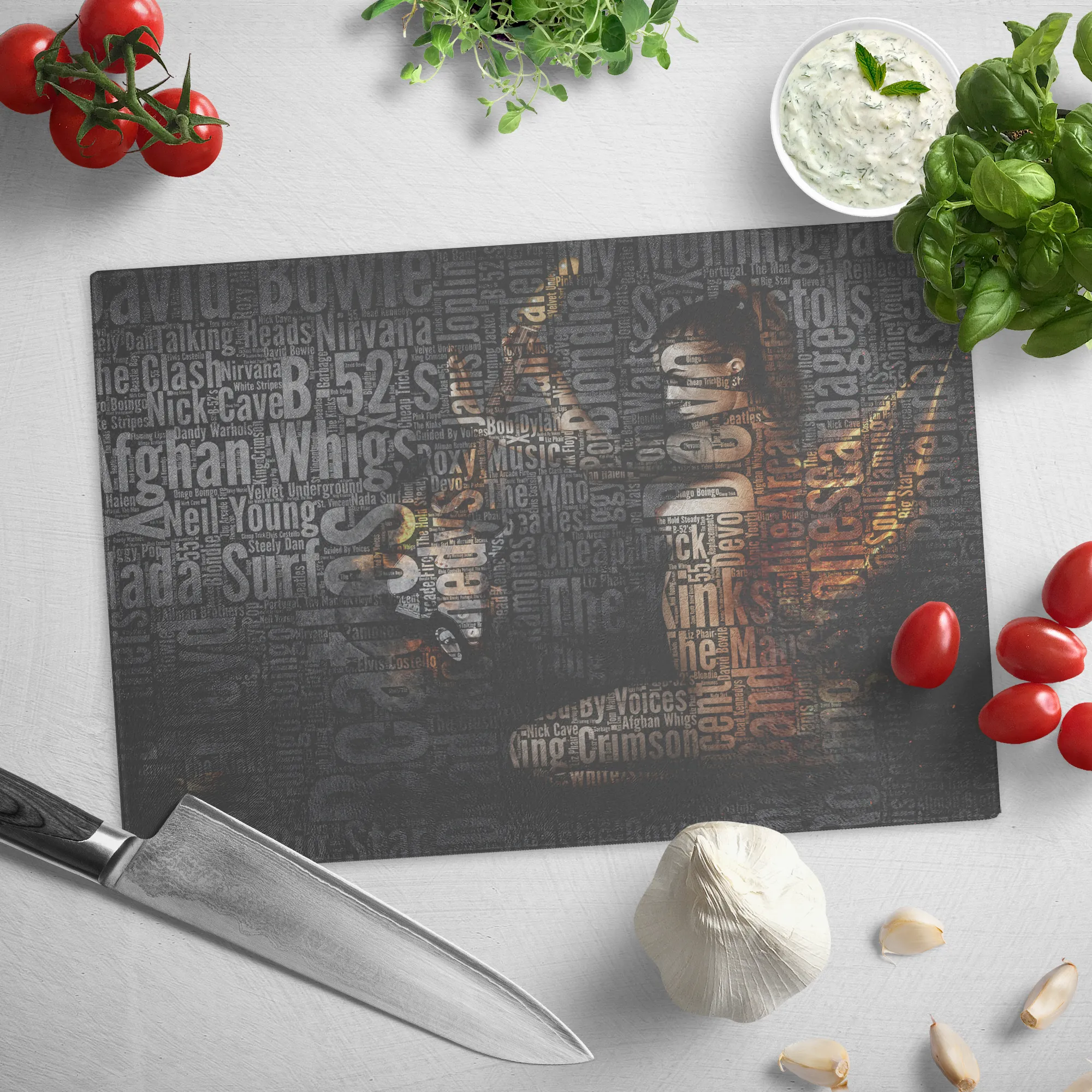 Rock and Roll Cutting Board, Kitchen Jam