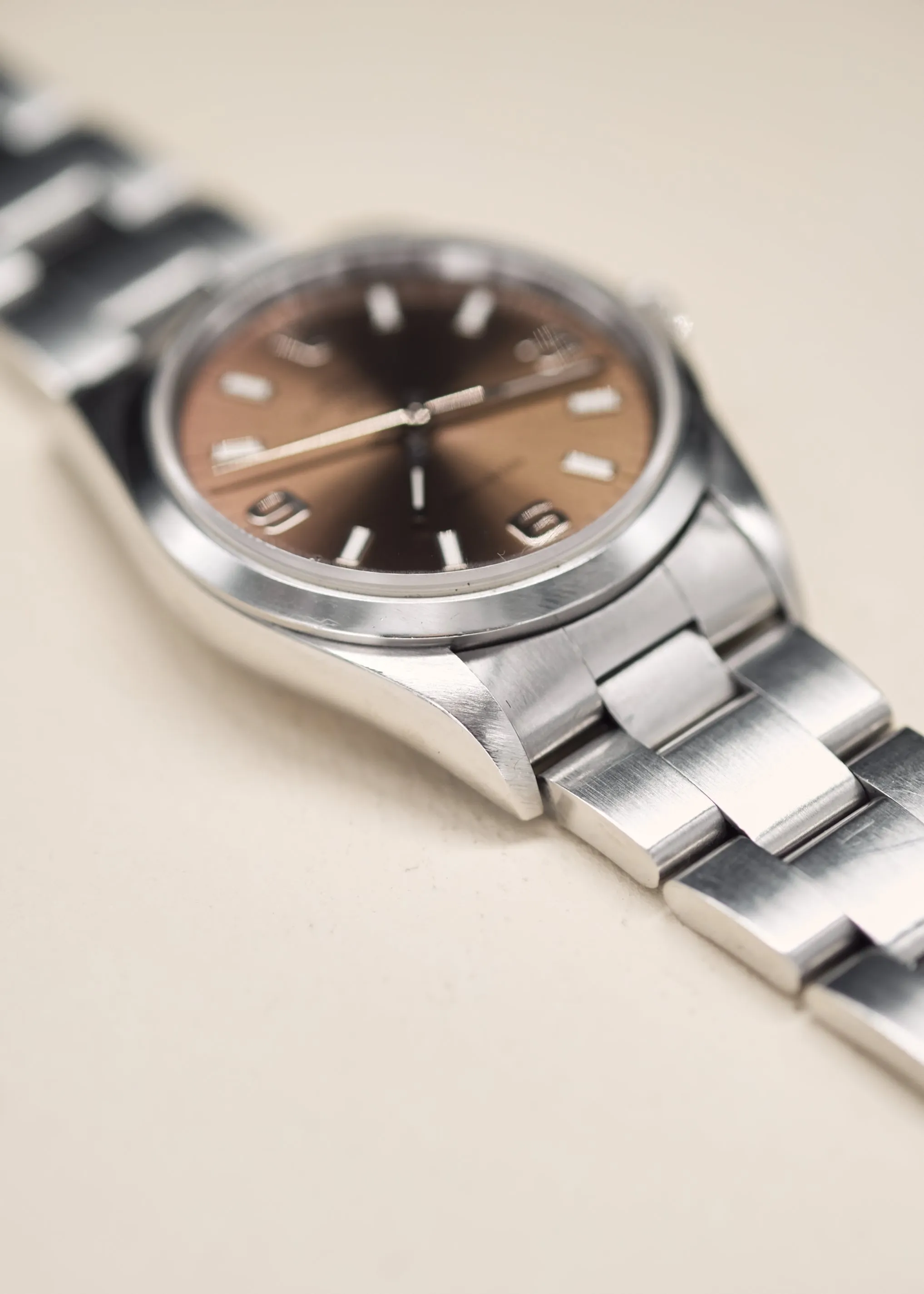 Rolex 14000 Air King Salmon Explorer Dial w/Papers- 1997