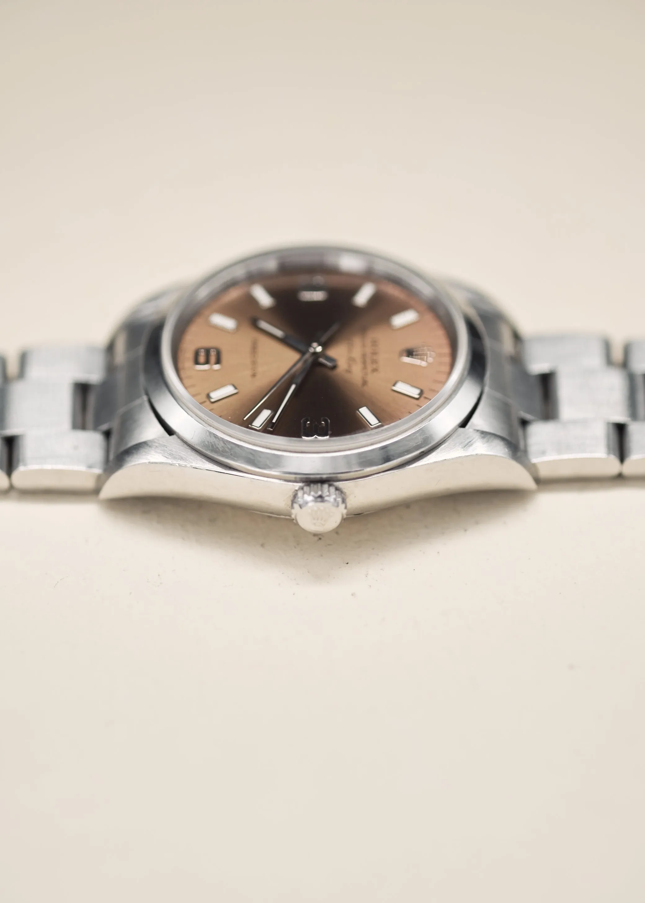 Rolex 14000 Air King Salmon Explorer Dial w/Papers- 1997
