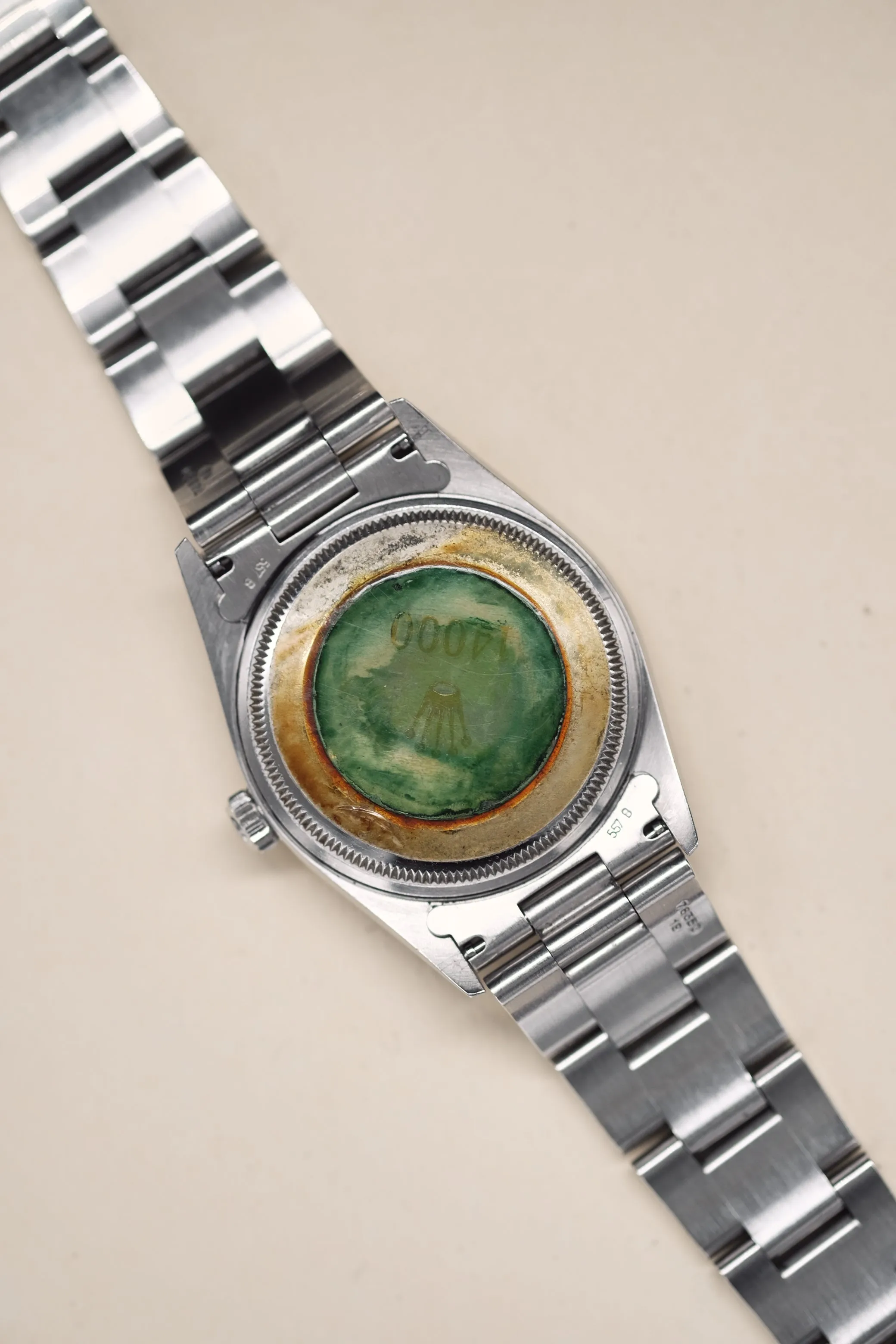 Rolex 14000 Air King Salmon Explorer Dial w/Papers- 1997