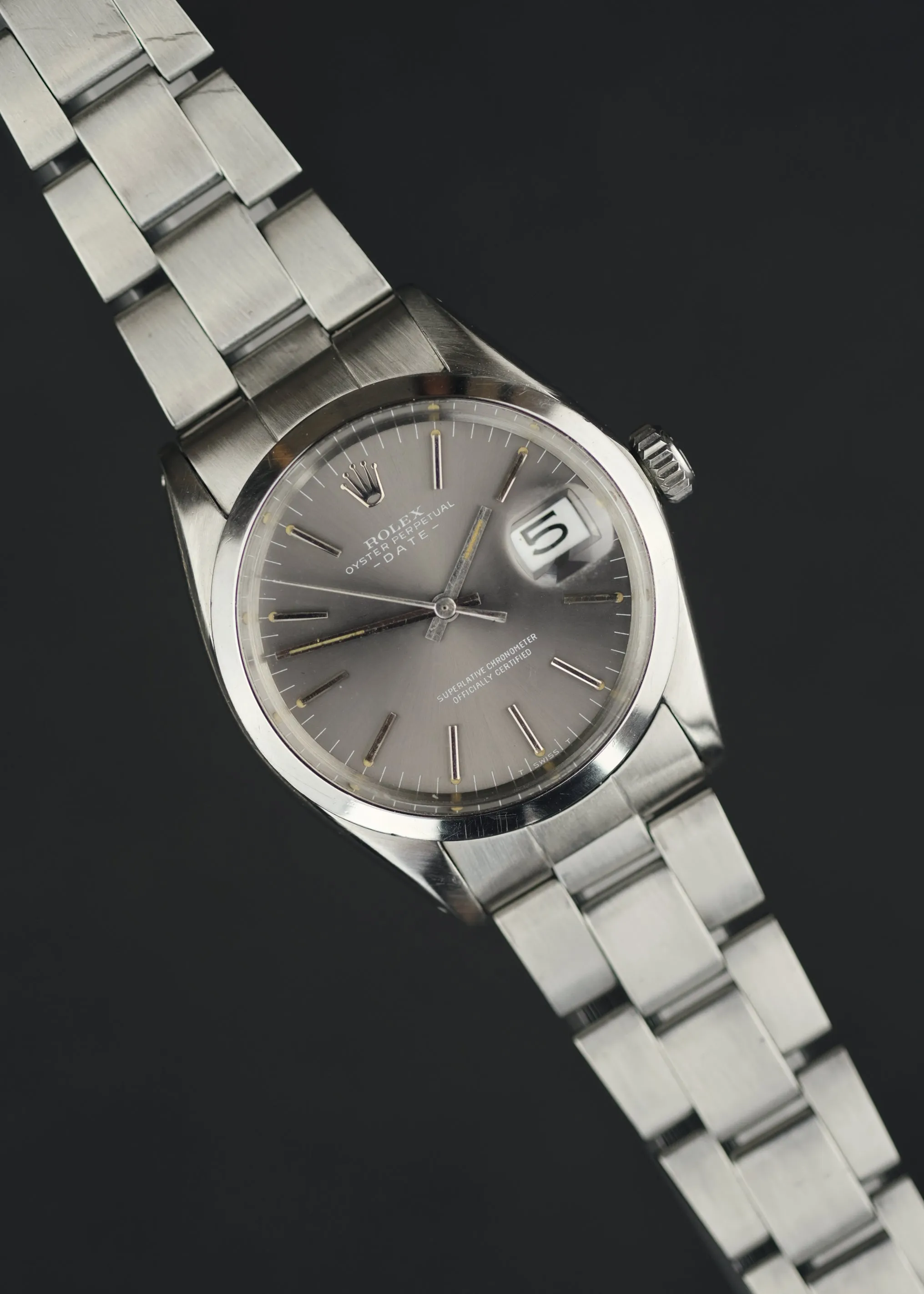 Rolex 1500 Grey Dial W/Box - 1970