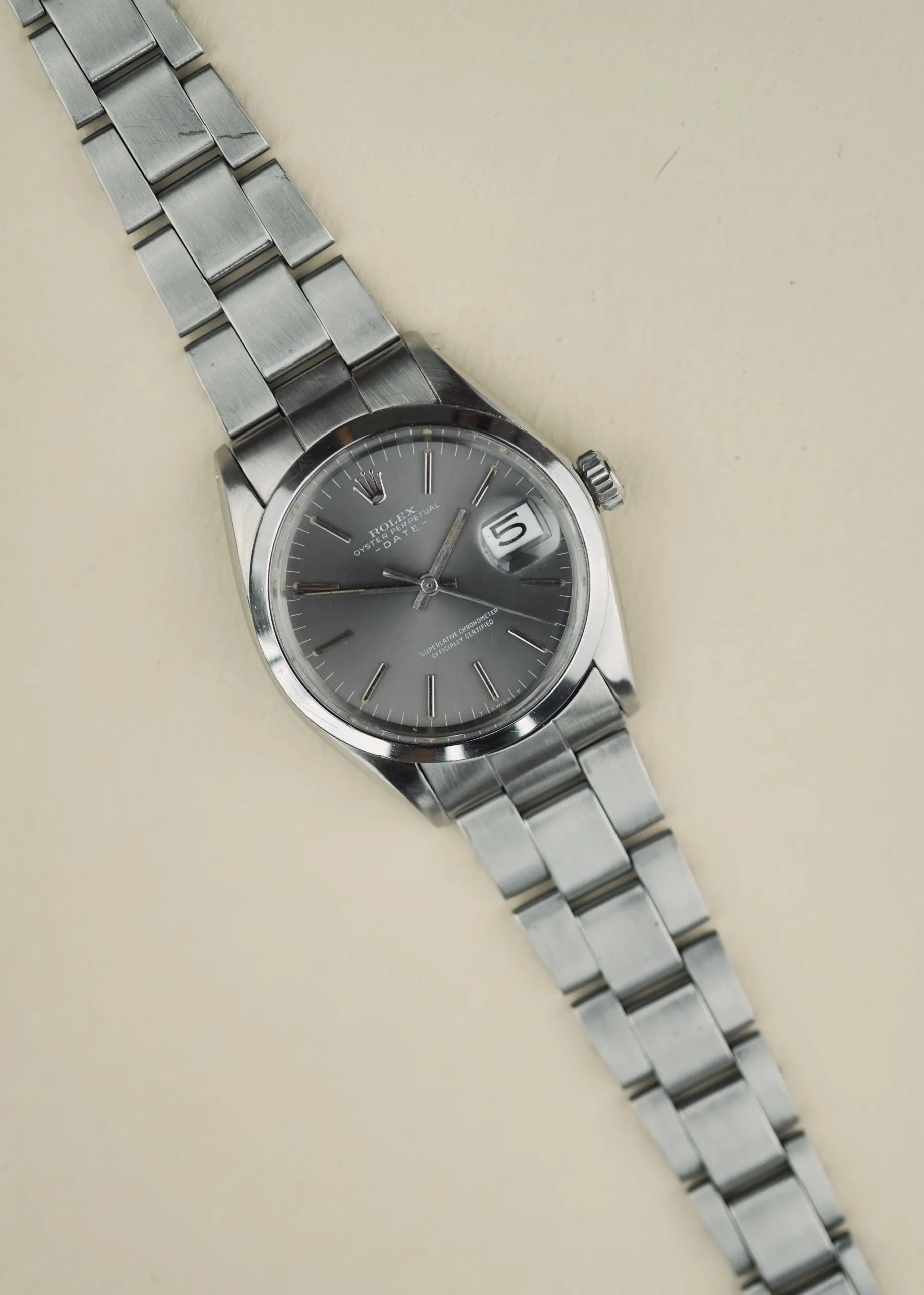 Rolex 1500 Grey Dial W/Box - 1970
