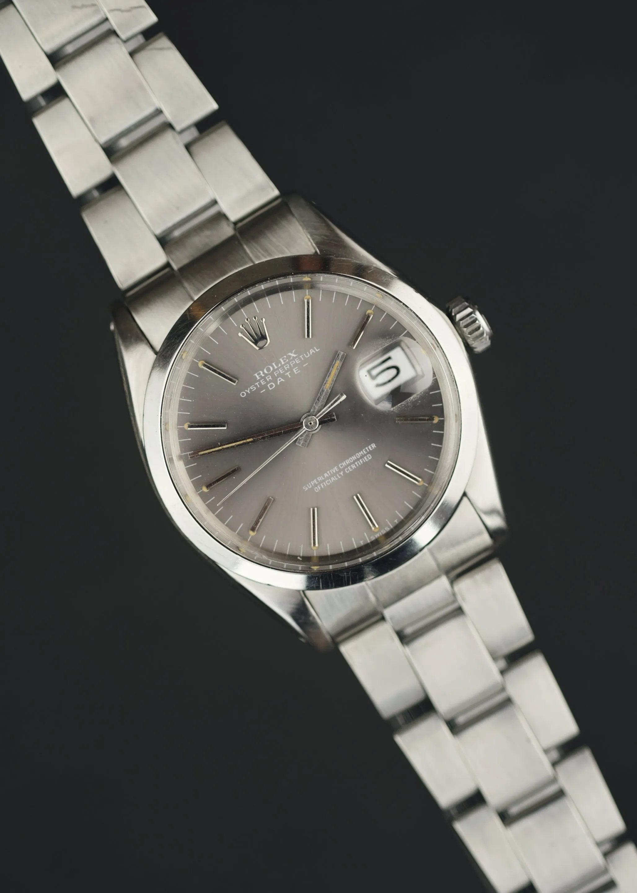 Rolex 1500 Grey Dial W/Box - 1970