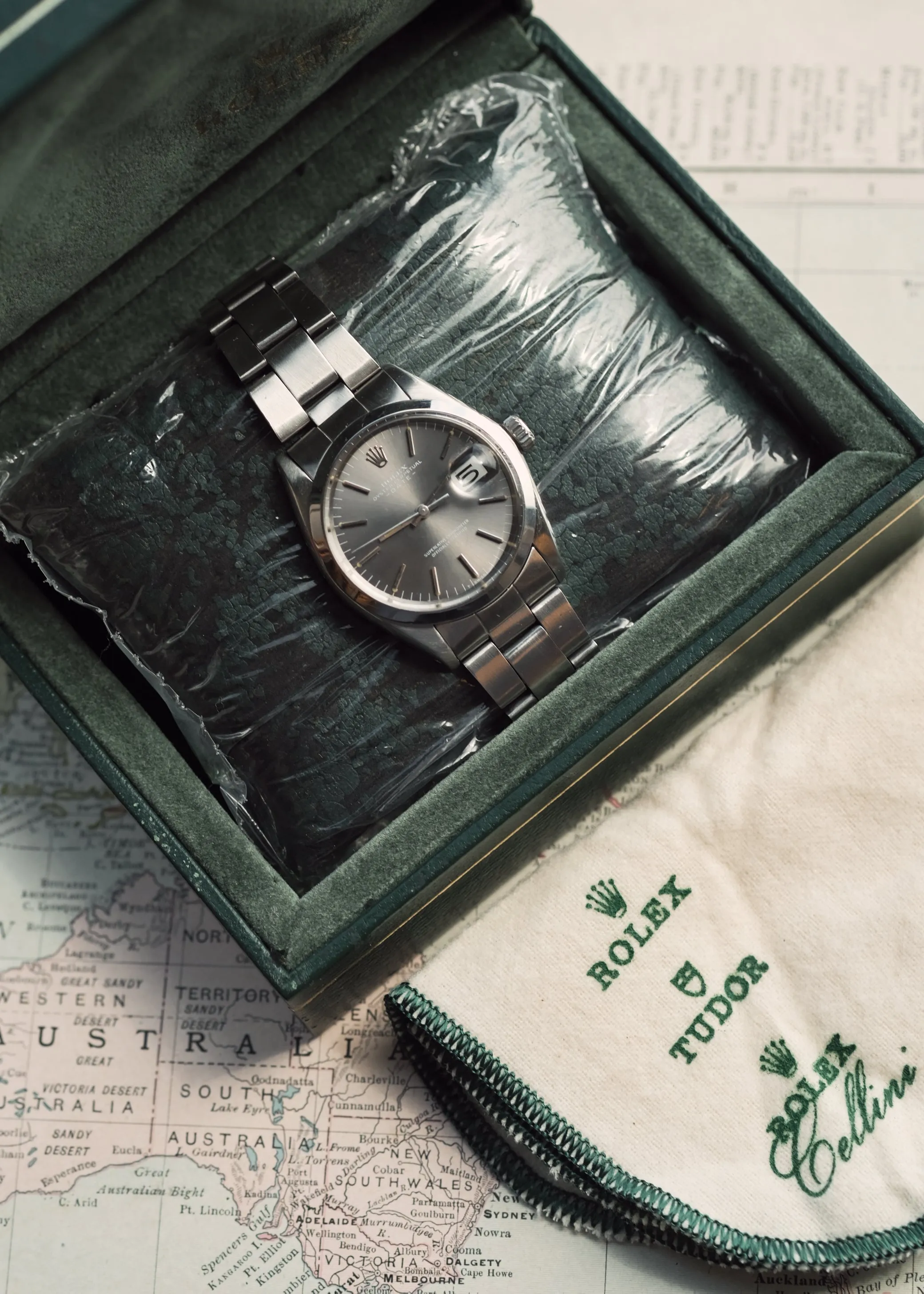 Rolex 1500 Grey Dial W/Box - 1970