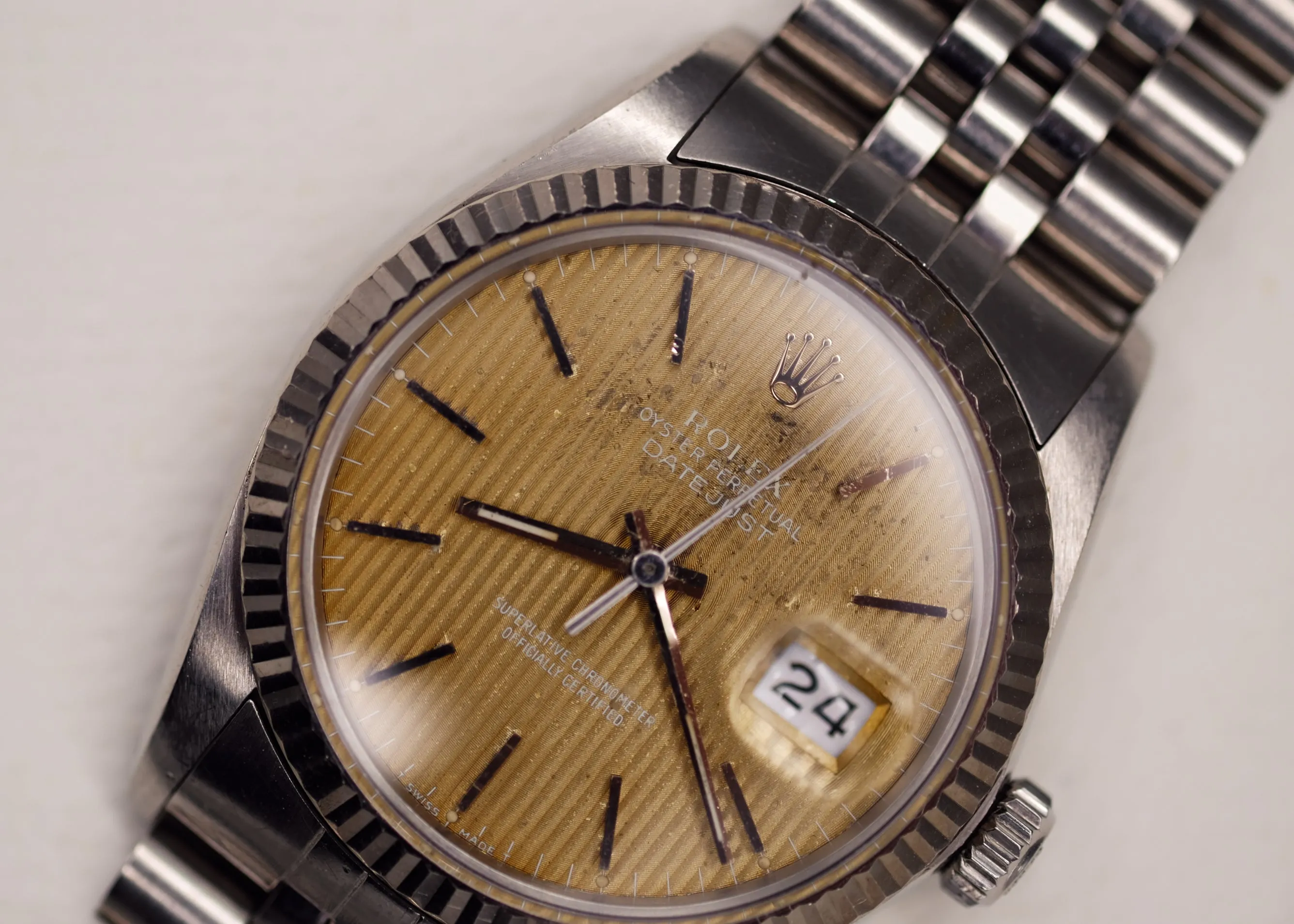 Rolex 16014 Tropical Taupe Tapestry Ghost Dial - 1987