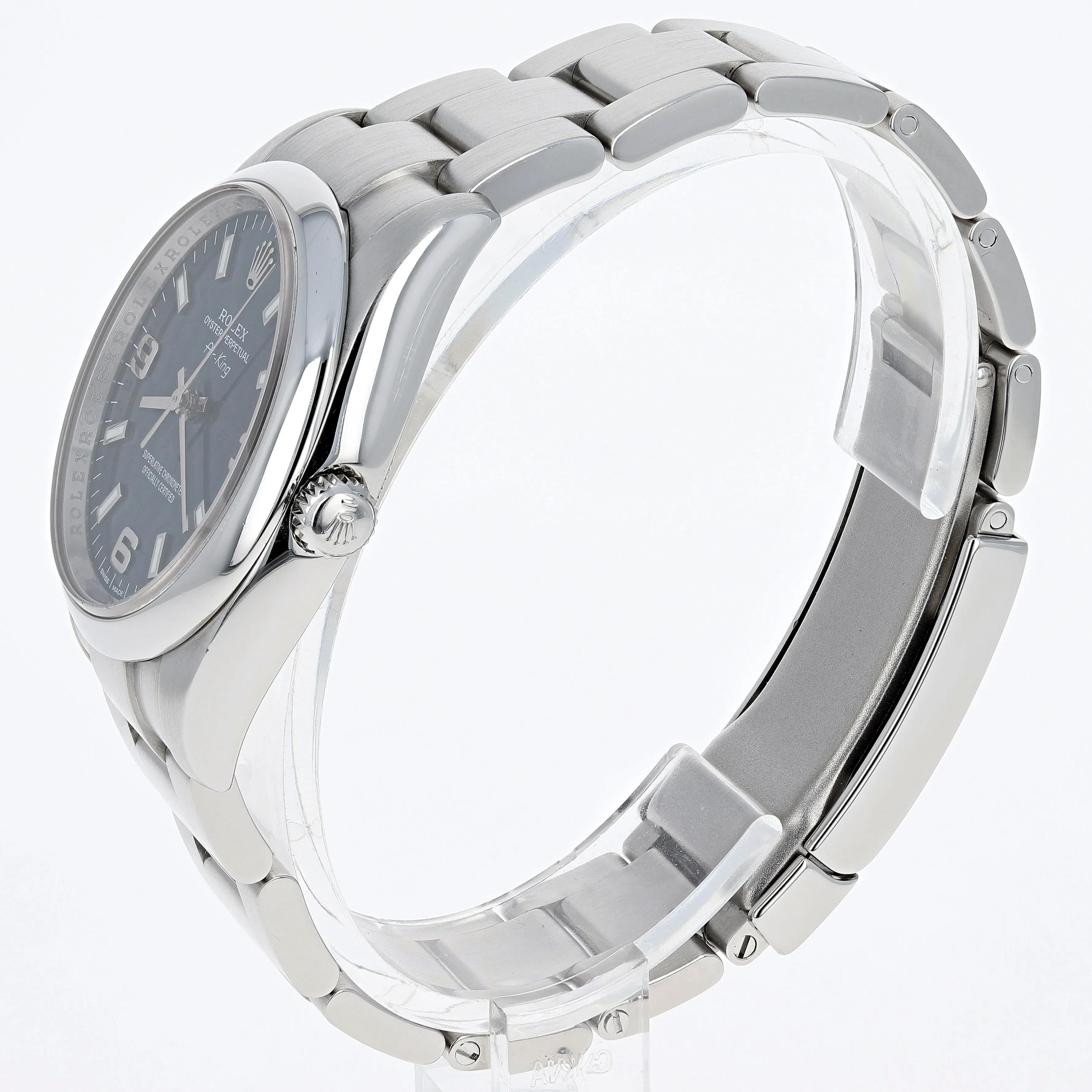 Rolex Air-King 114200 Blue Arabic Explorer Oyster Steel 34 mm