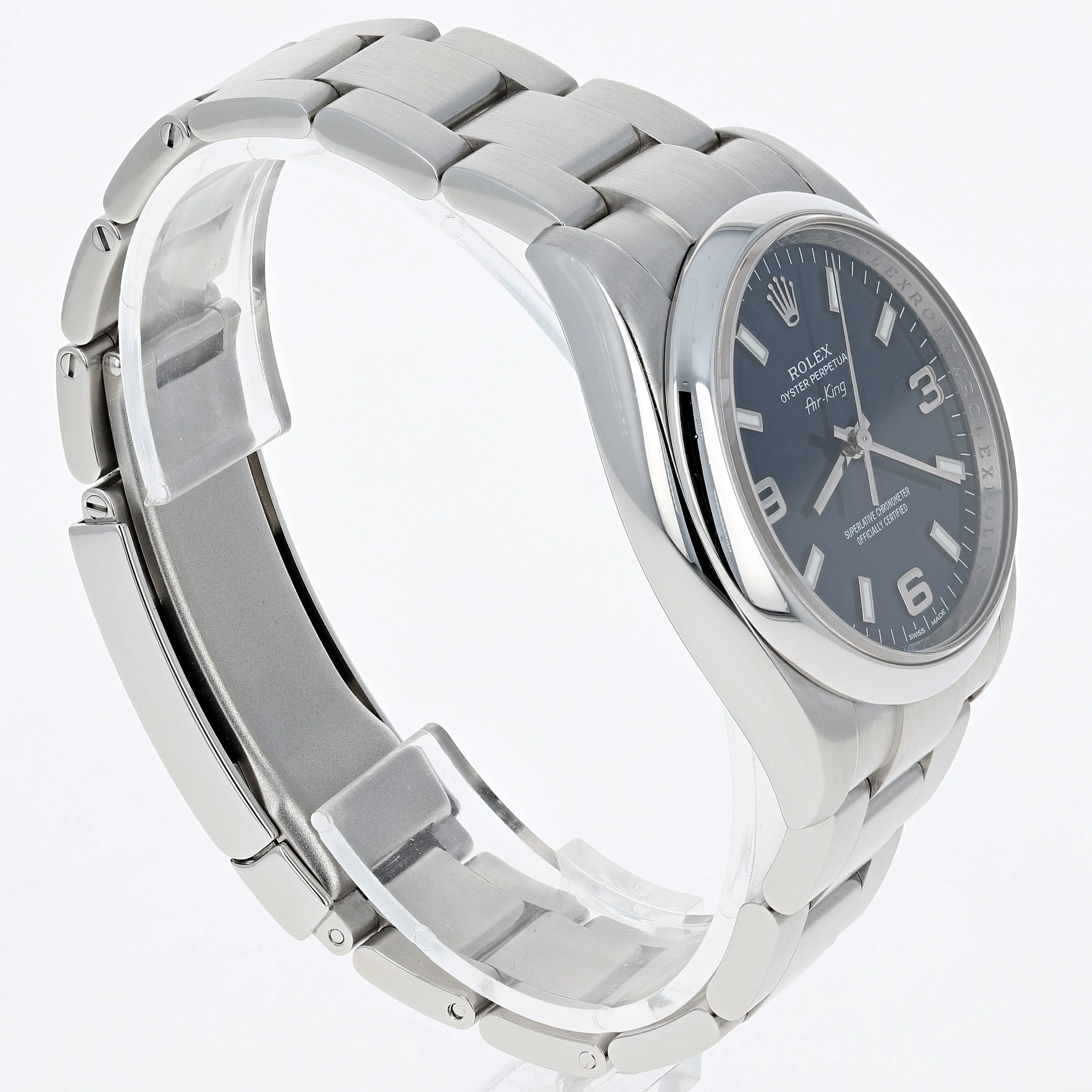 Rolex Air-King 114200 Blue Arabic Explorer Oyster Steel 34 mm