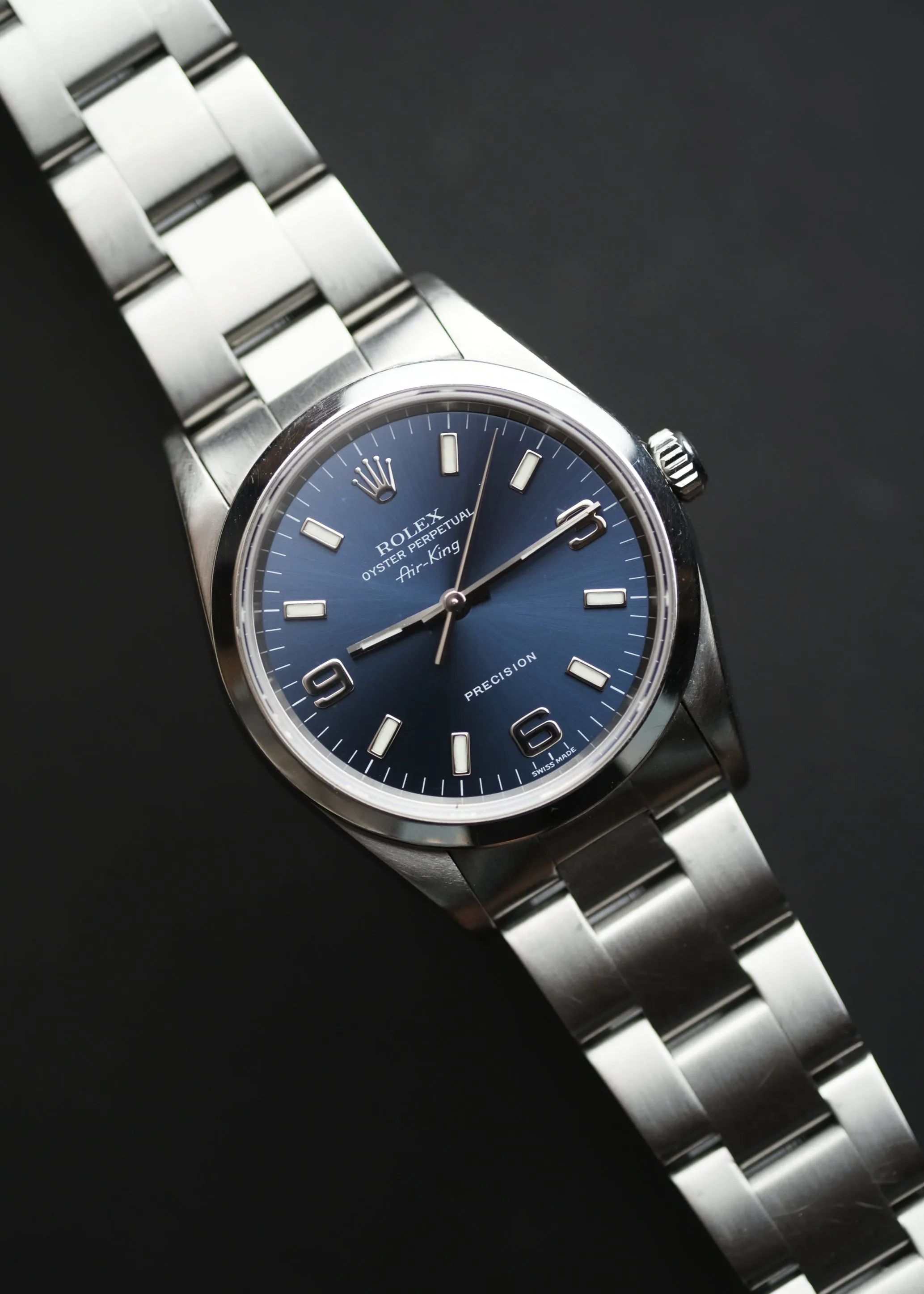 Rolex Air King 14000 Blue Dial w/Box - 1999
