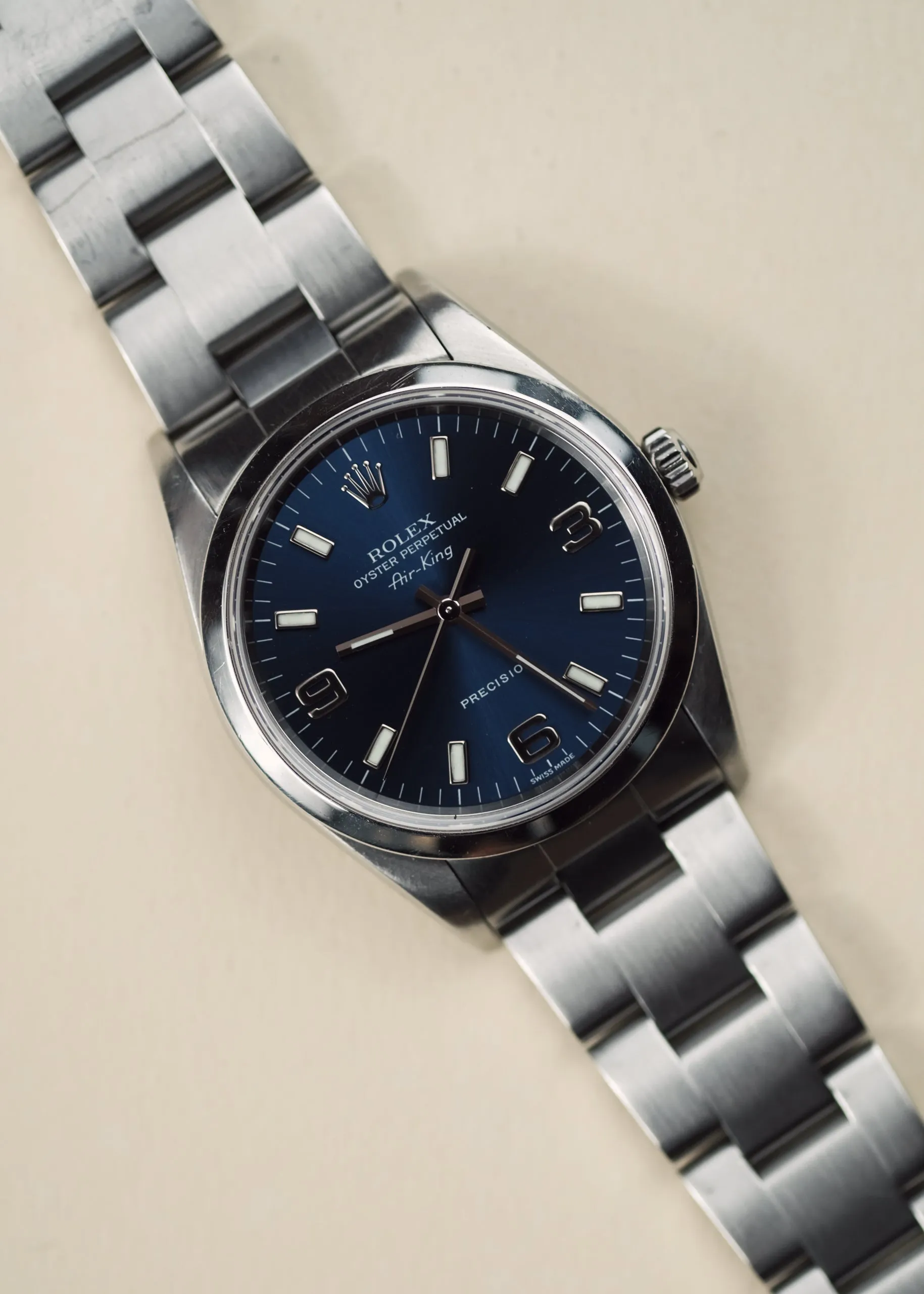 Rolex Air King 14000 Blue Dial w/Box - 1999