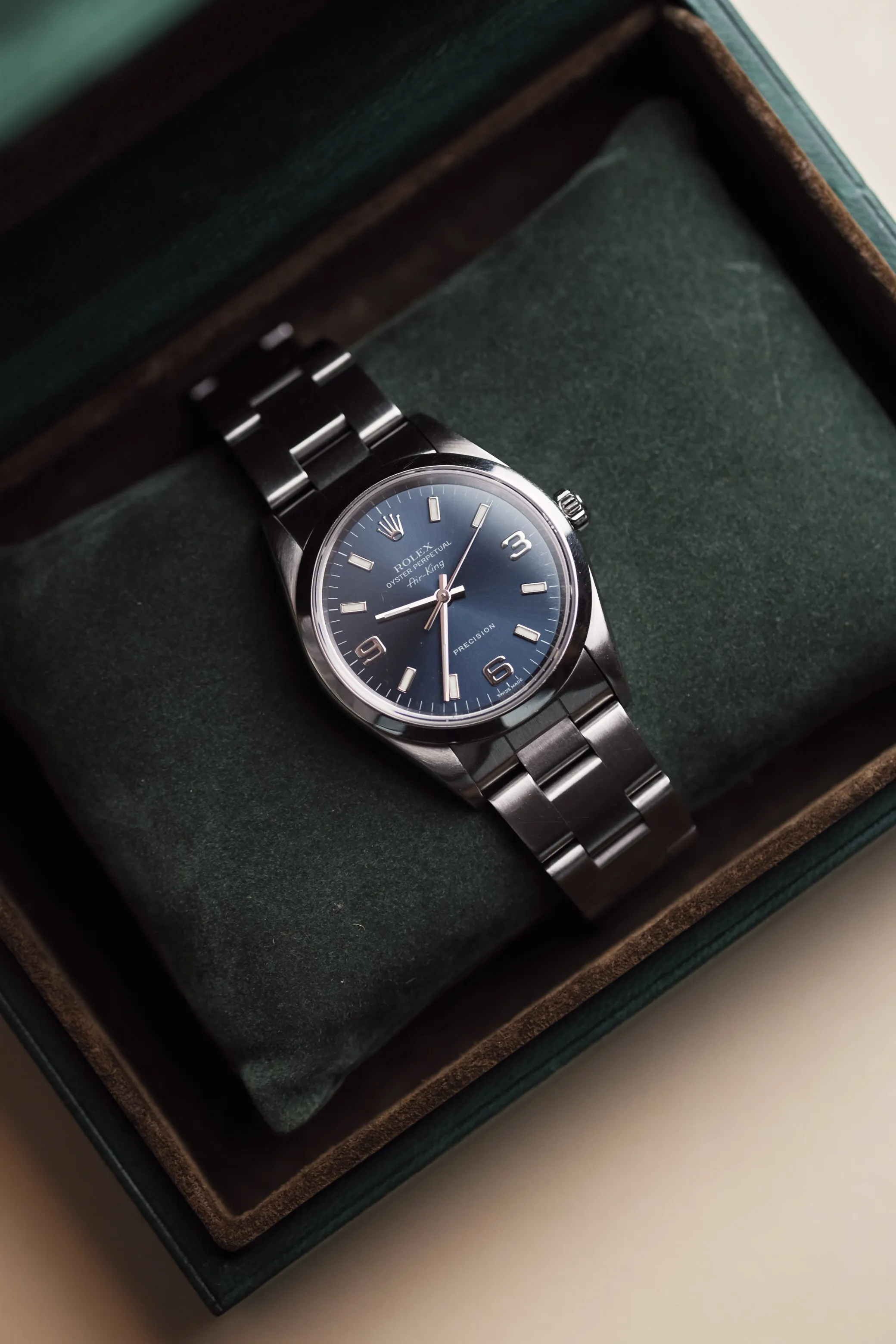 Rolex Air King 14000 Blue Dial w/Box - 1999