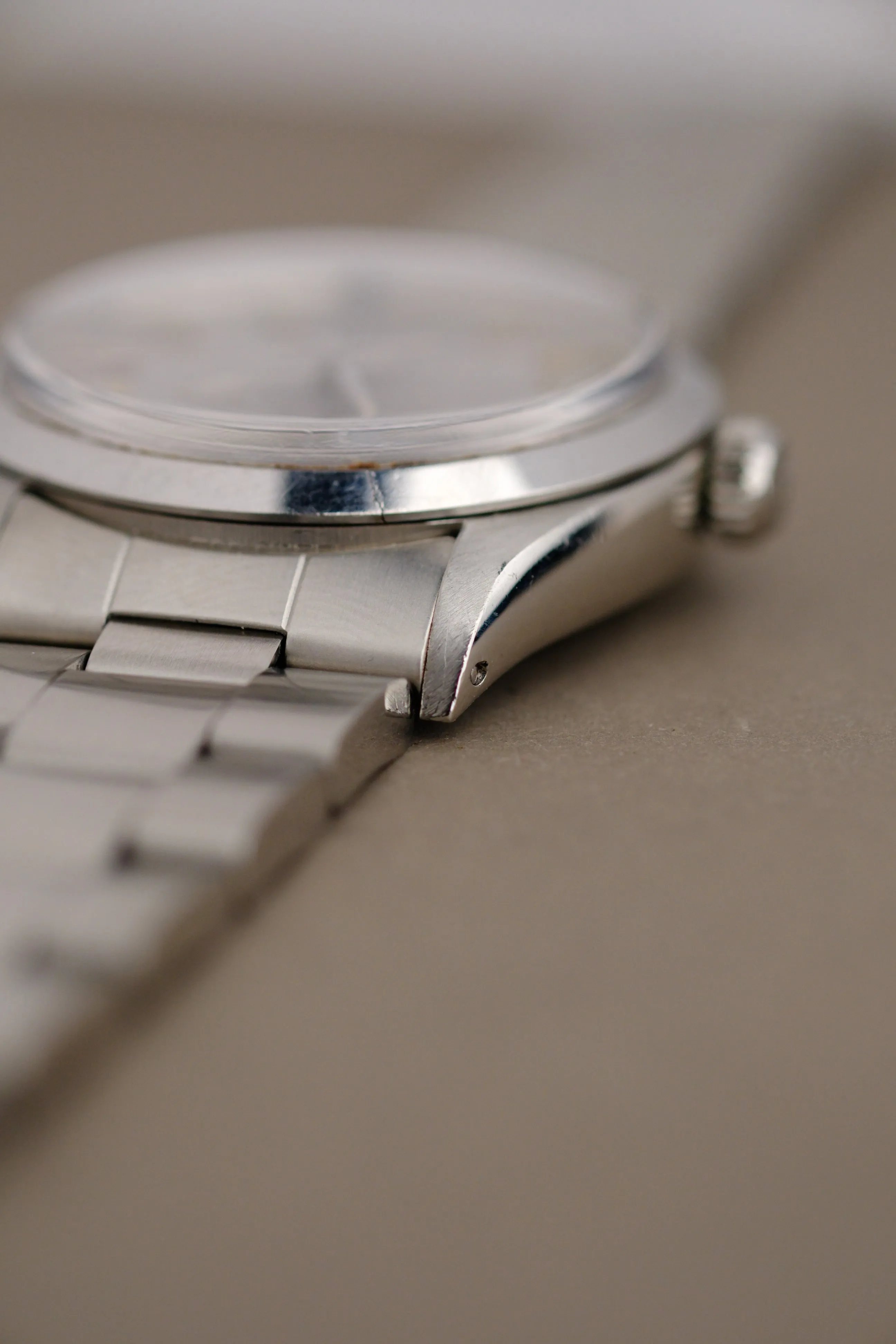 Rolex Air-King 5500 Grey Dial w/ Cream Patina - 1984