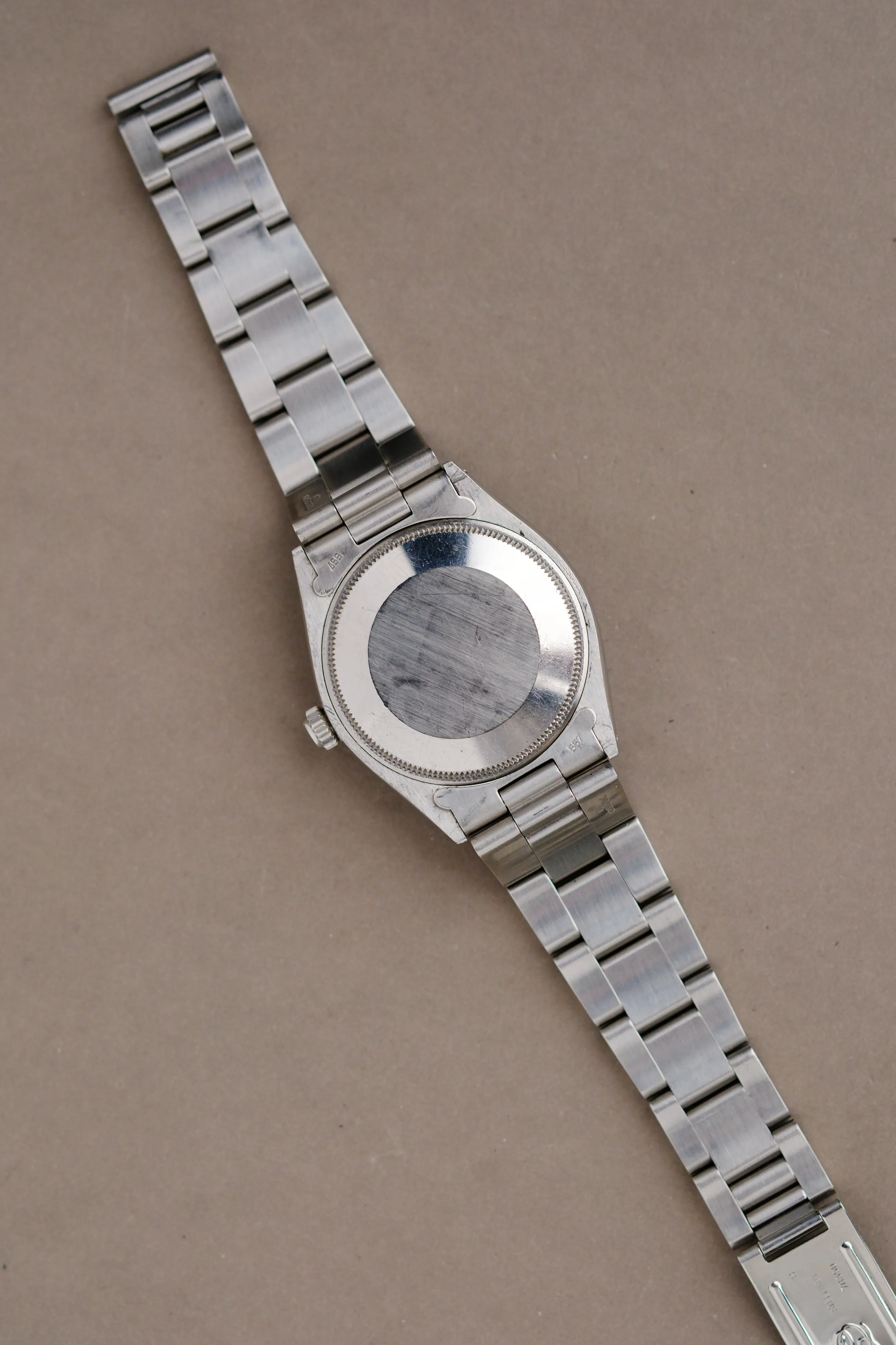 Rolex Air-King 5500 Grey Dial w/ Cream Patina - 1984