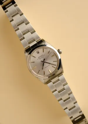 Rolex Air-King 5500 Grey Dial w/ Cream Patina - 1984