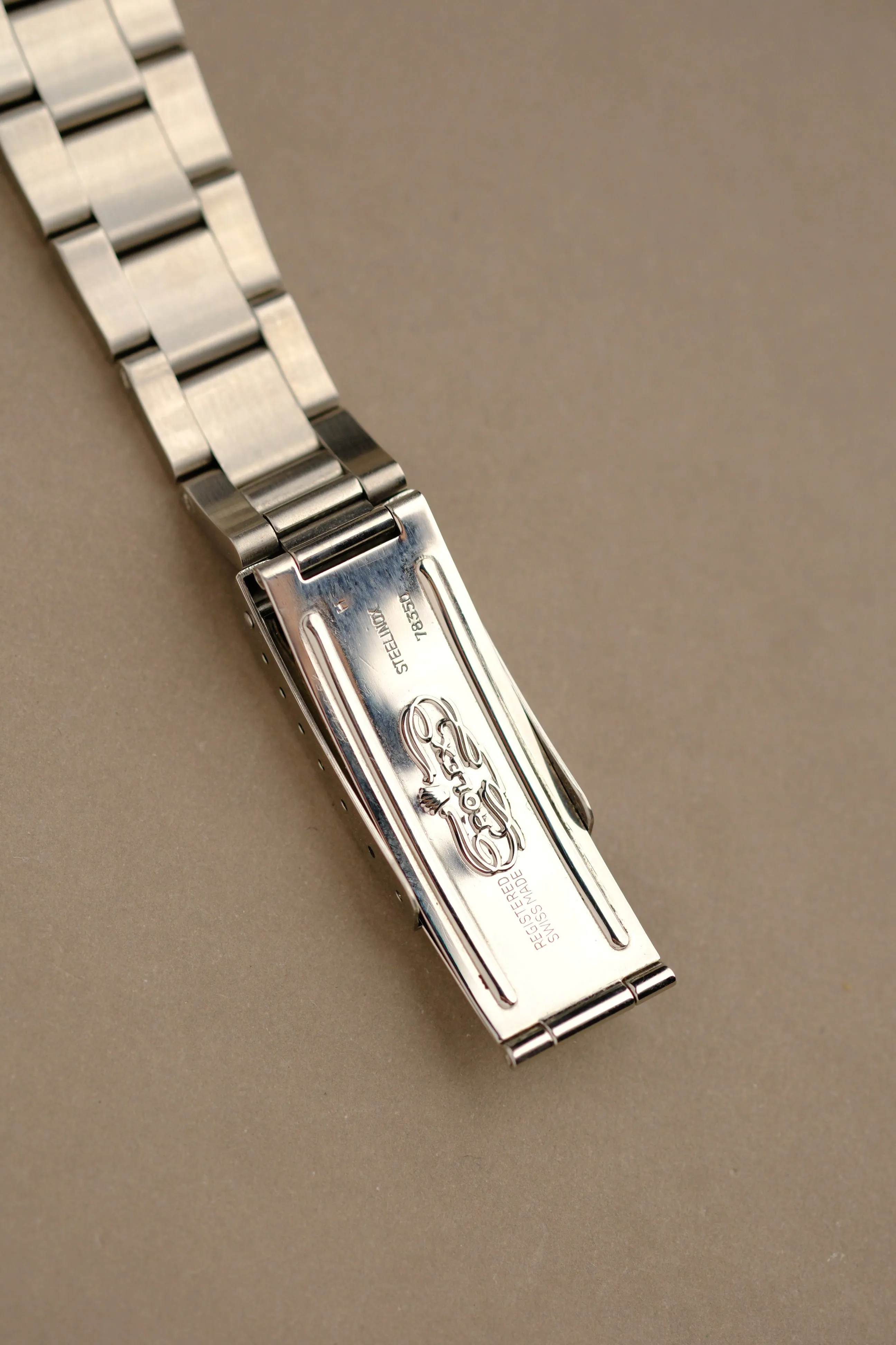 Rolex Air-King 5500 Grey Dial w/ Cream Patina - 1984