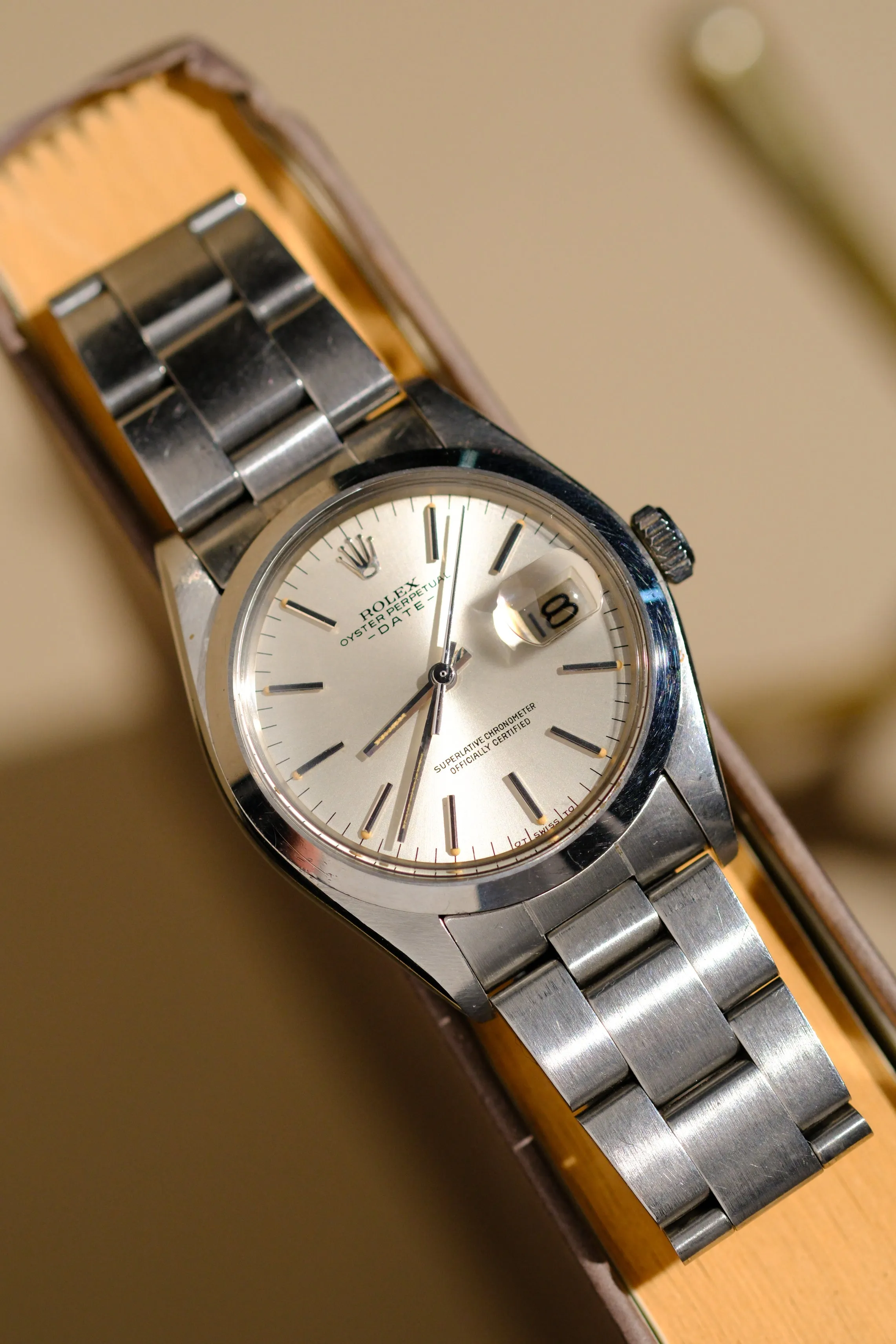Rolex Date 1500 Sigma Dial w/Orange Patina - 1978