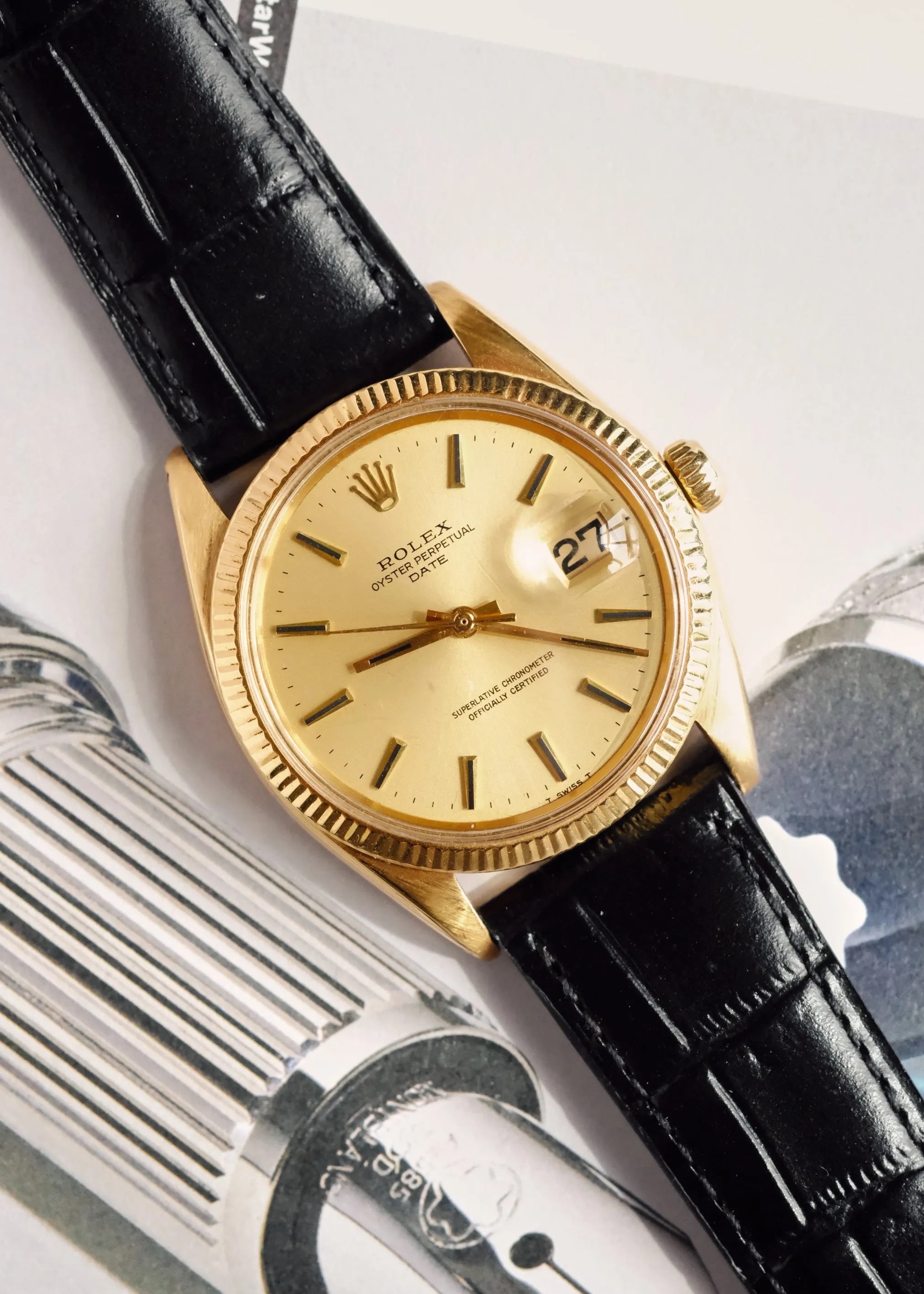 Rolex Date 1503 Champagne Dial 18K - 1970's