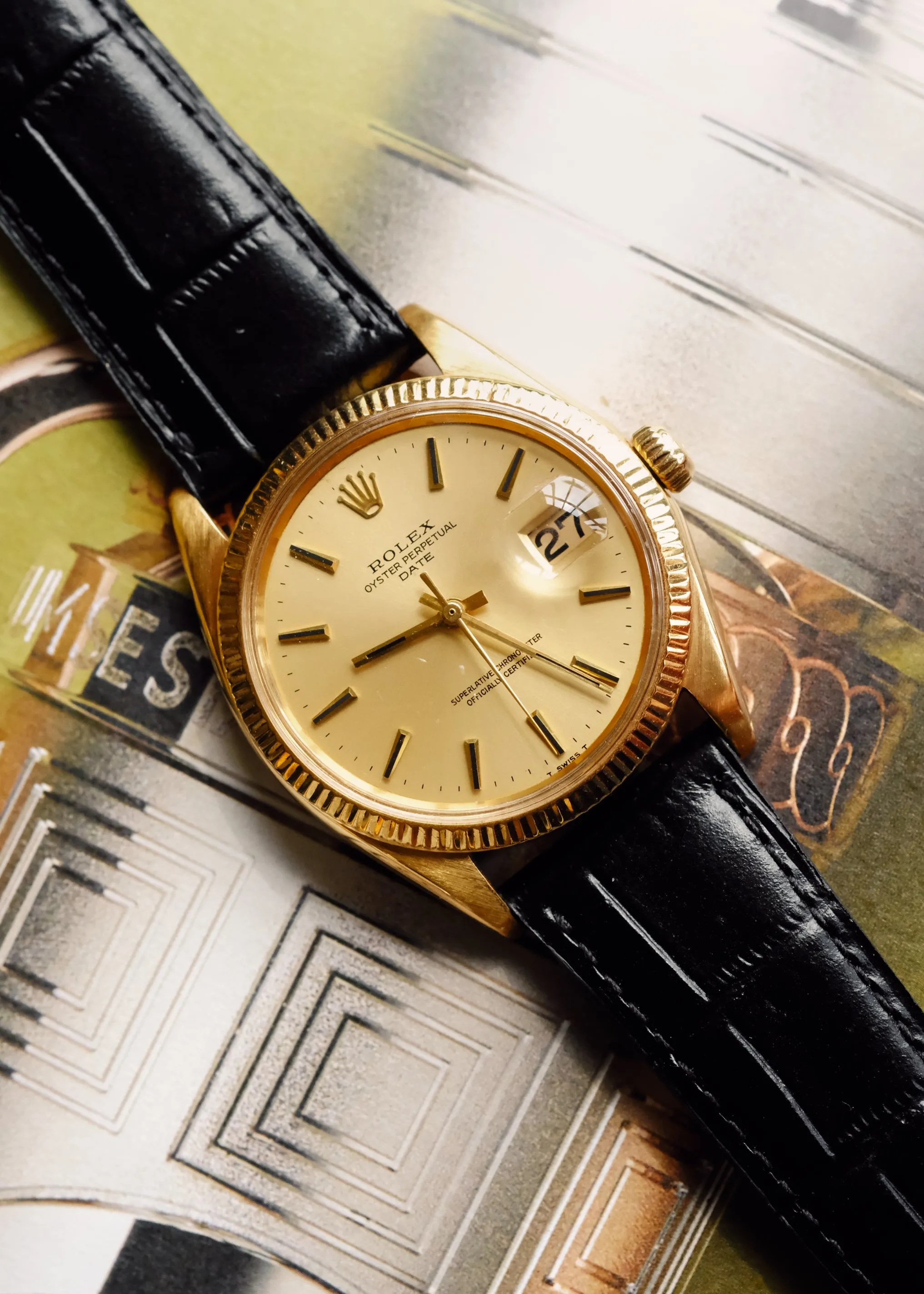 Rolex Date 1503 Champagne Dial 18K - 1970's