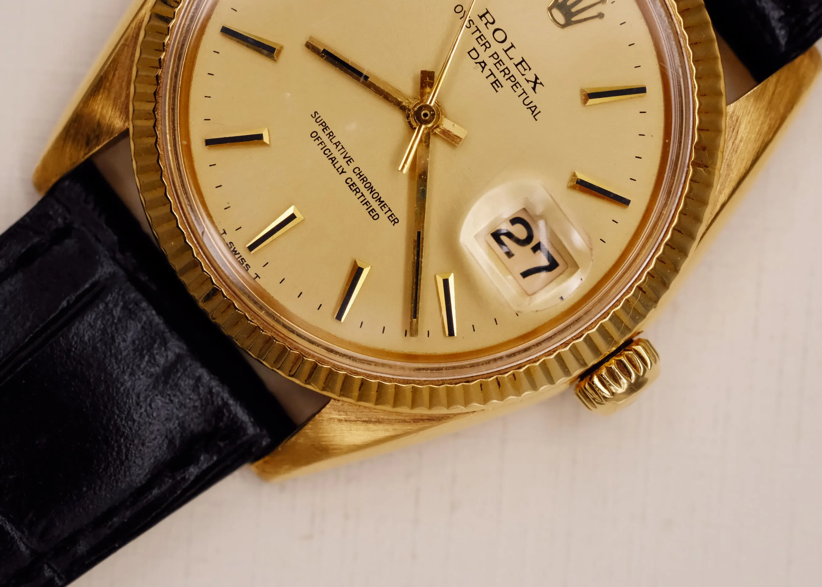 Rolex Date 1503 Champagne Dial 18K - 1970's