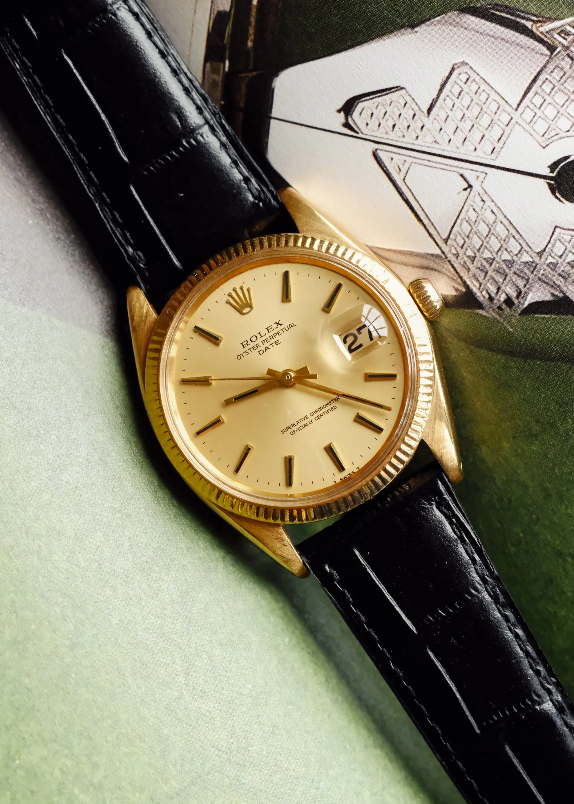 Rolex Date 1503 Champagne Dial 18K - 1970's