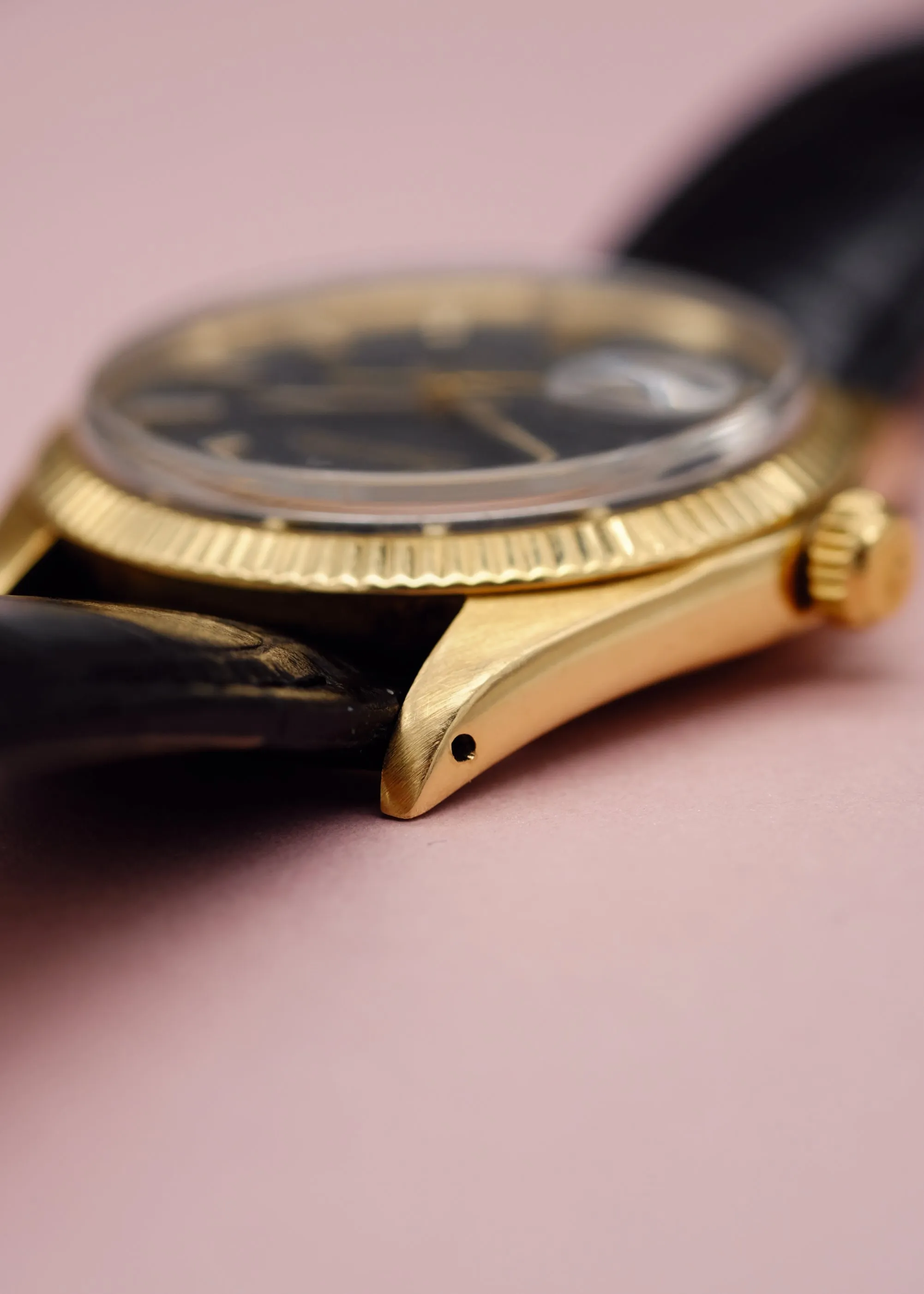 Rolex Date 1503 Matte Black Dial w/Cream Patina- 1972