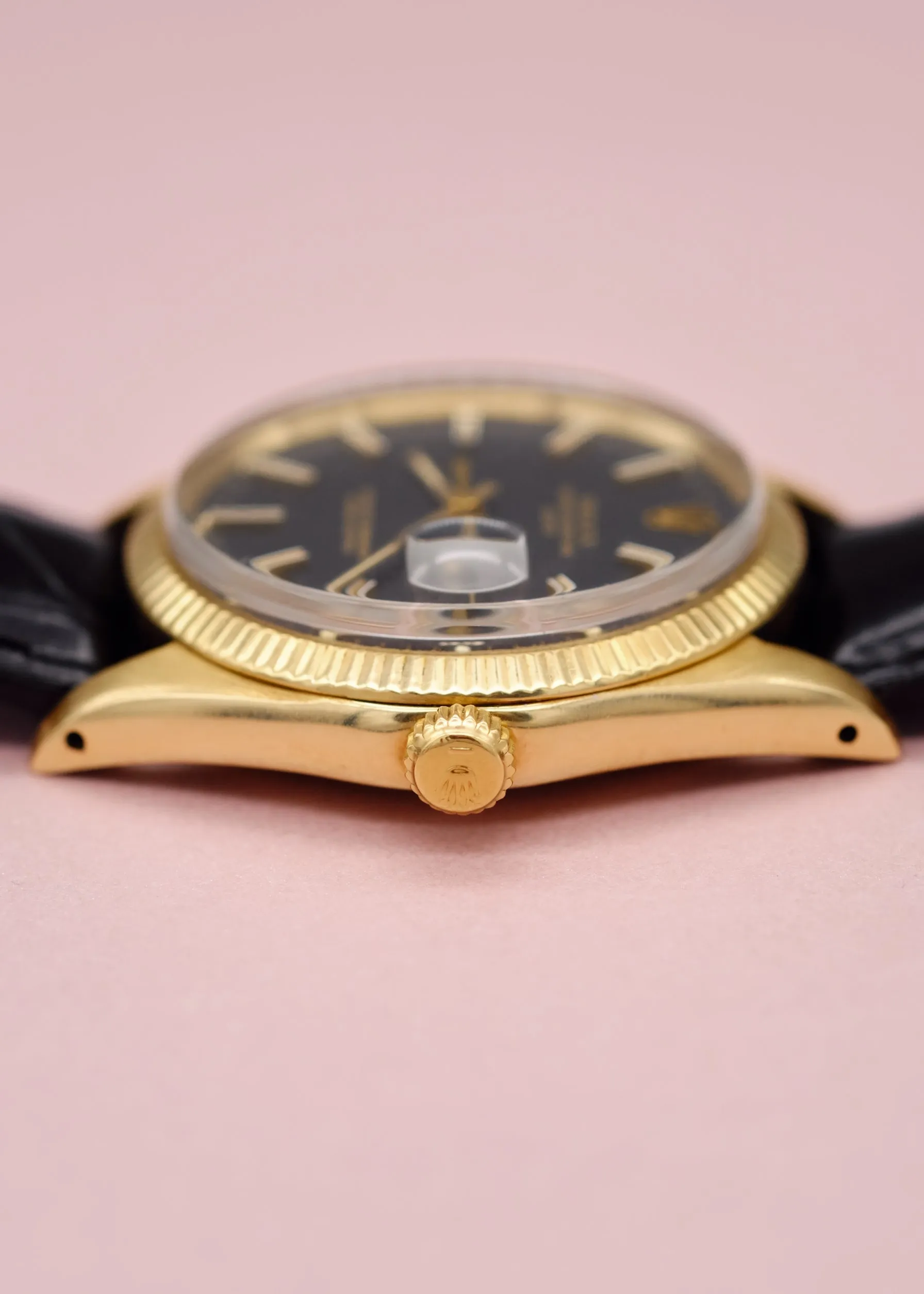 Rolex Date 1503 Matte Black Dial w/Cream Patina- 1972