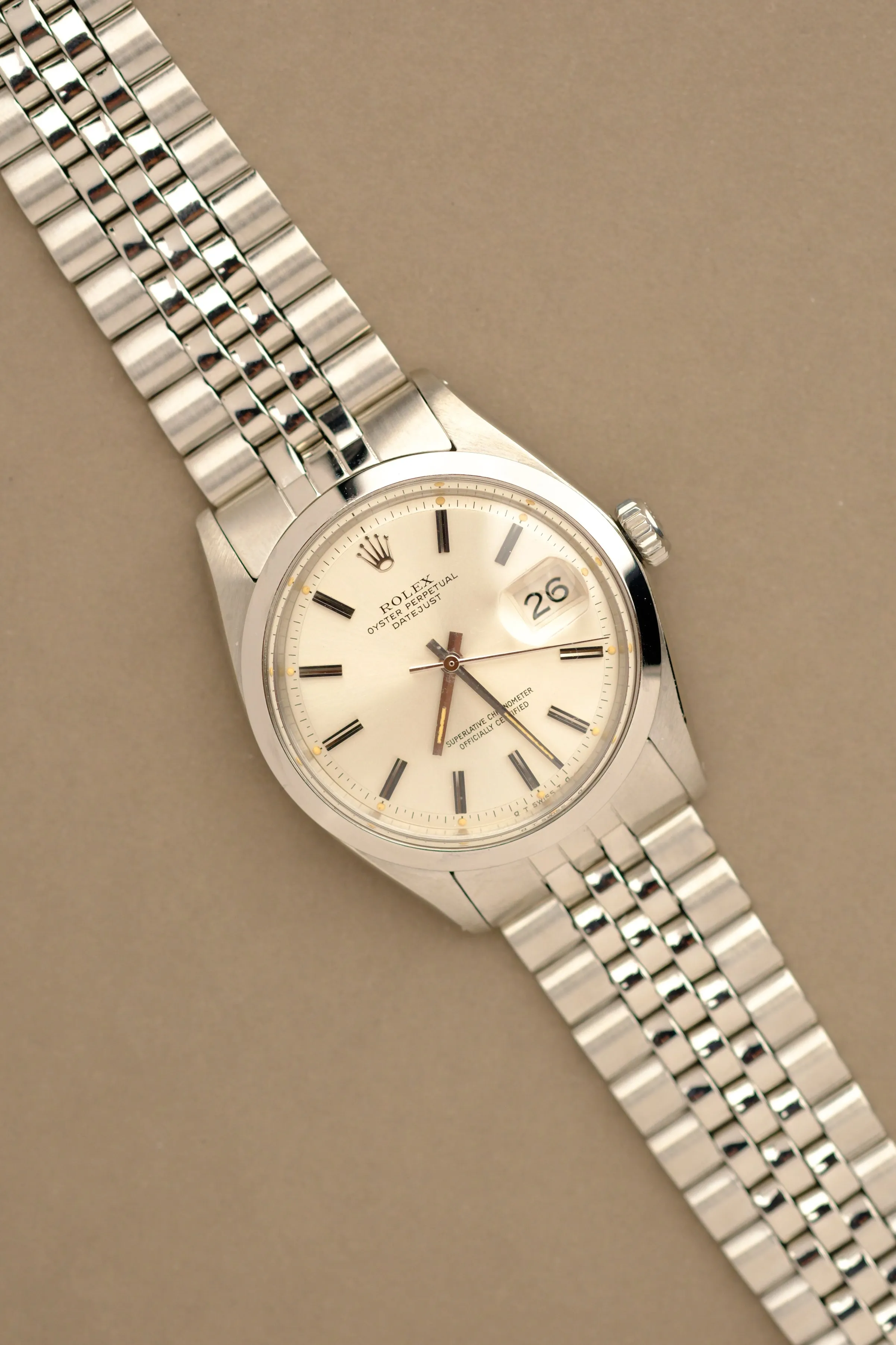Rolex Datejust 1600 Cream Patina Sigma Dial - 1971