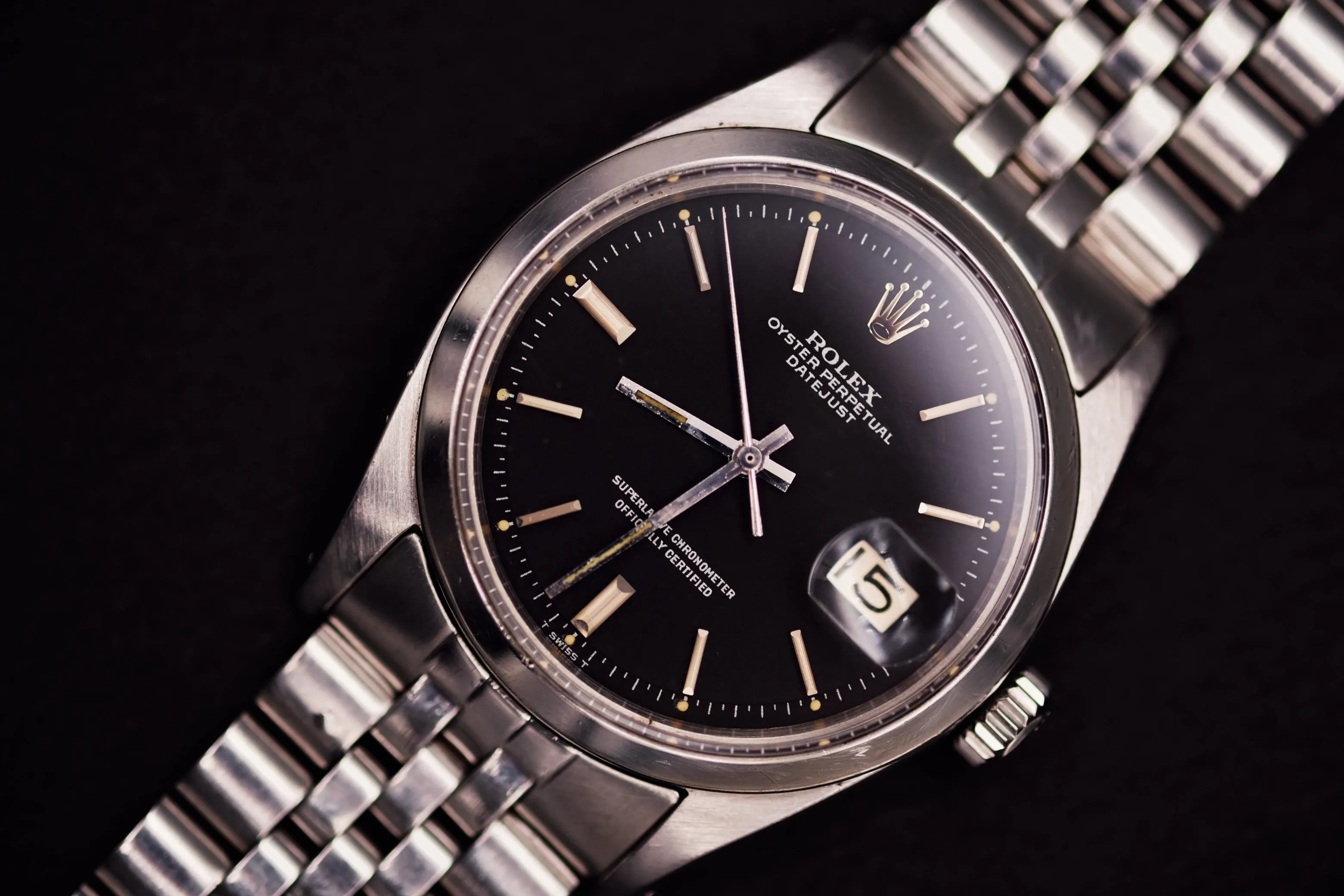 Rolex Datejust 1600 Matte Black Dial - 1960