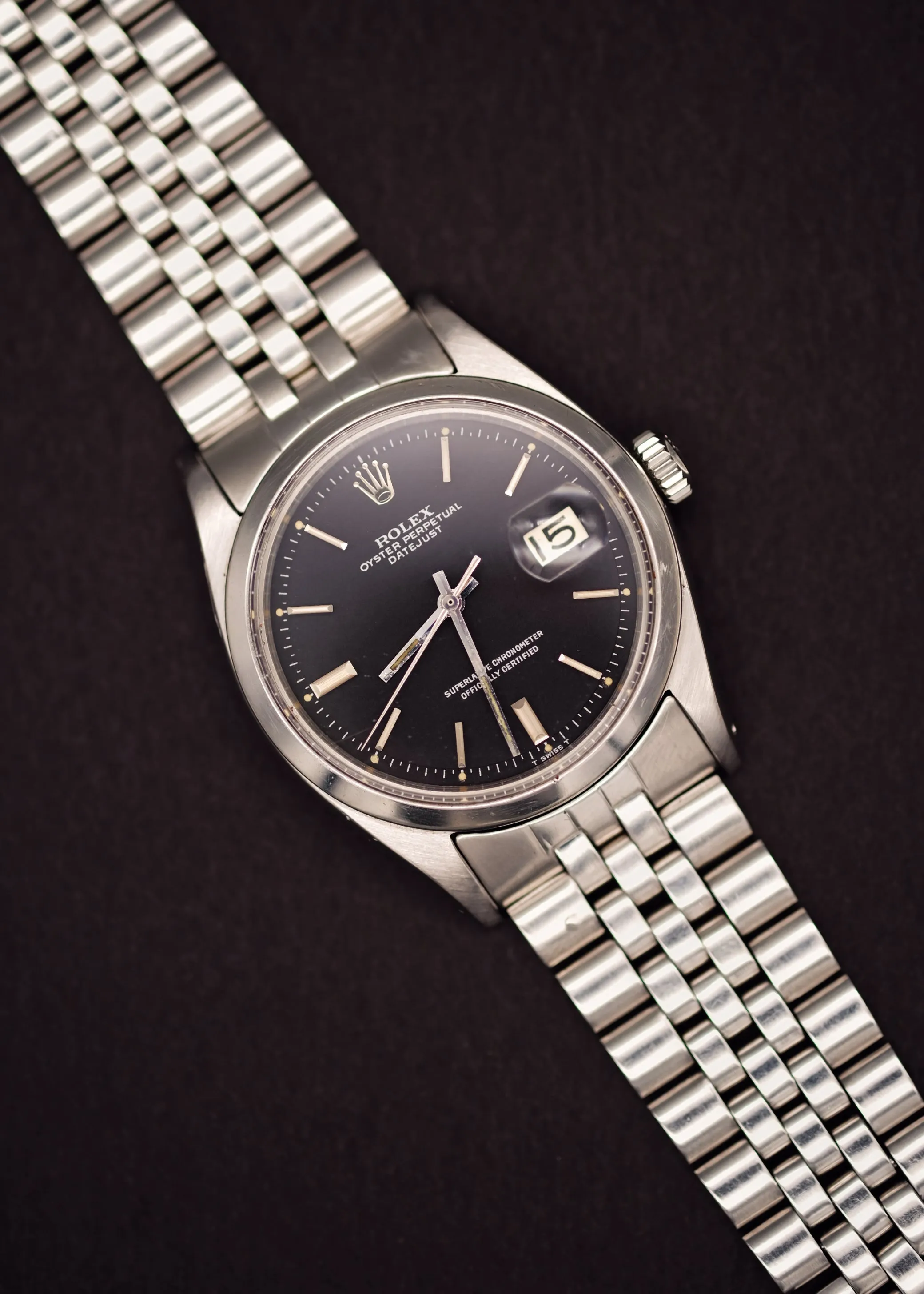 Rolex Datejust 1600 Matte Black Dial - 1960
