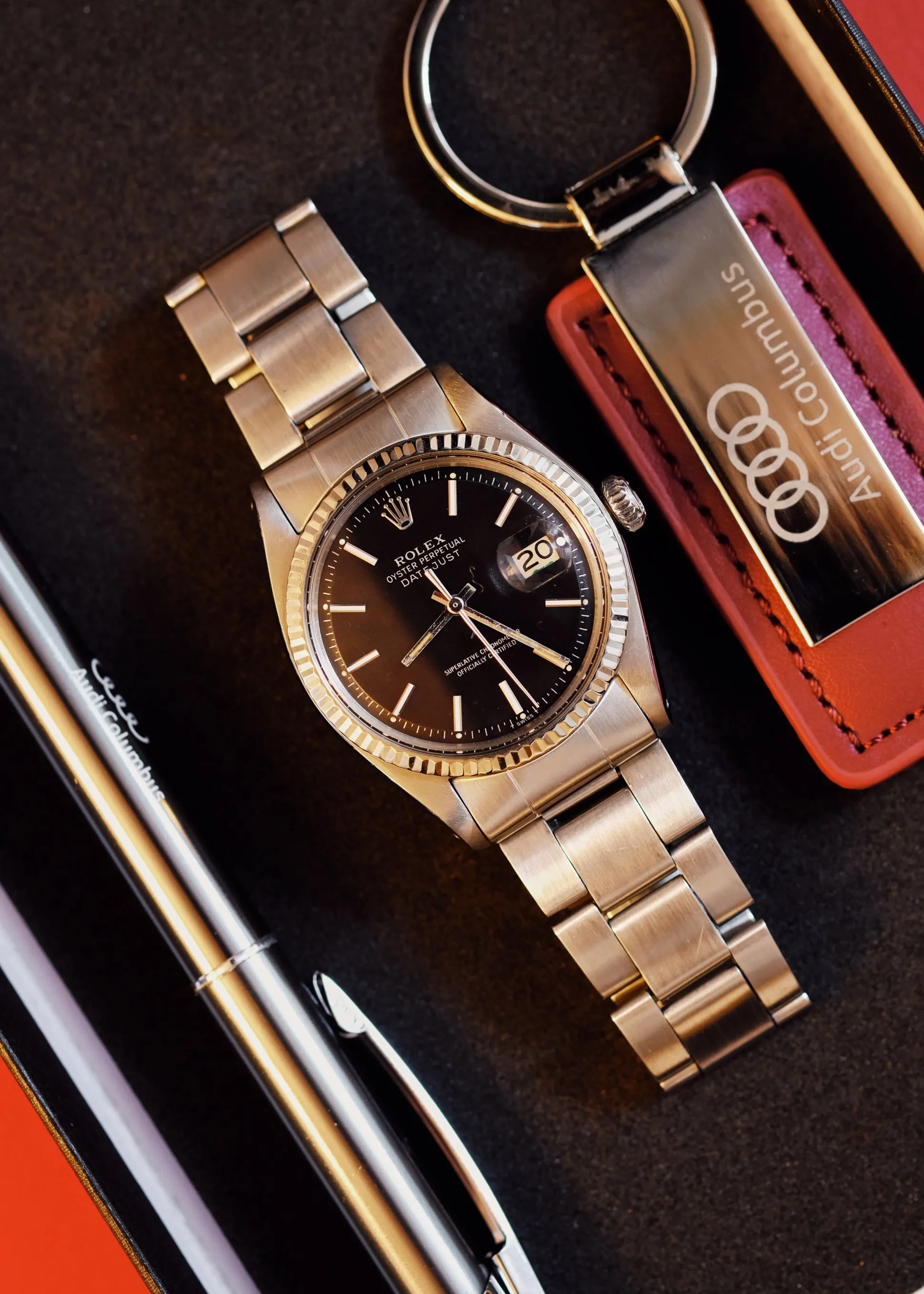 Rolex Datejust 1601 Black Matte Dial on Oyster Bracelet - 1973