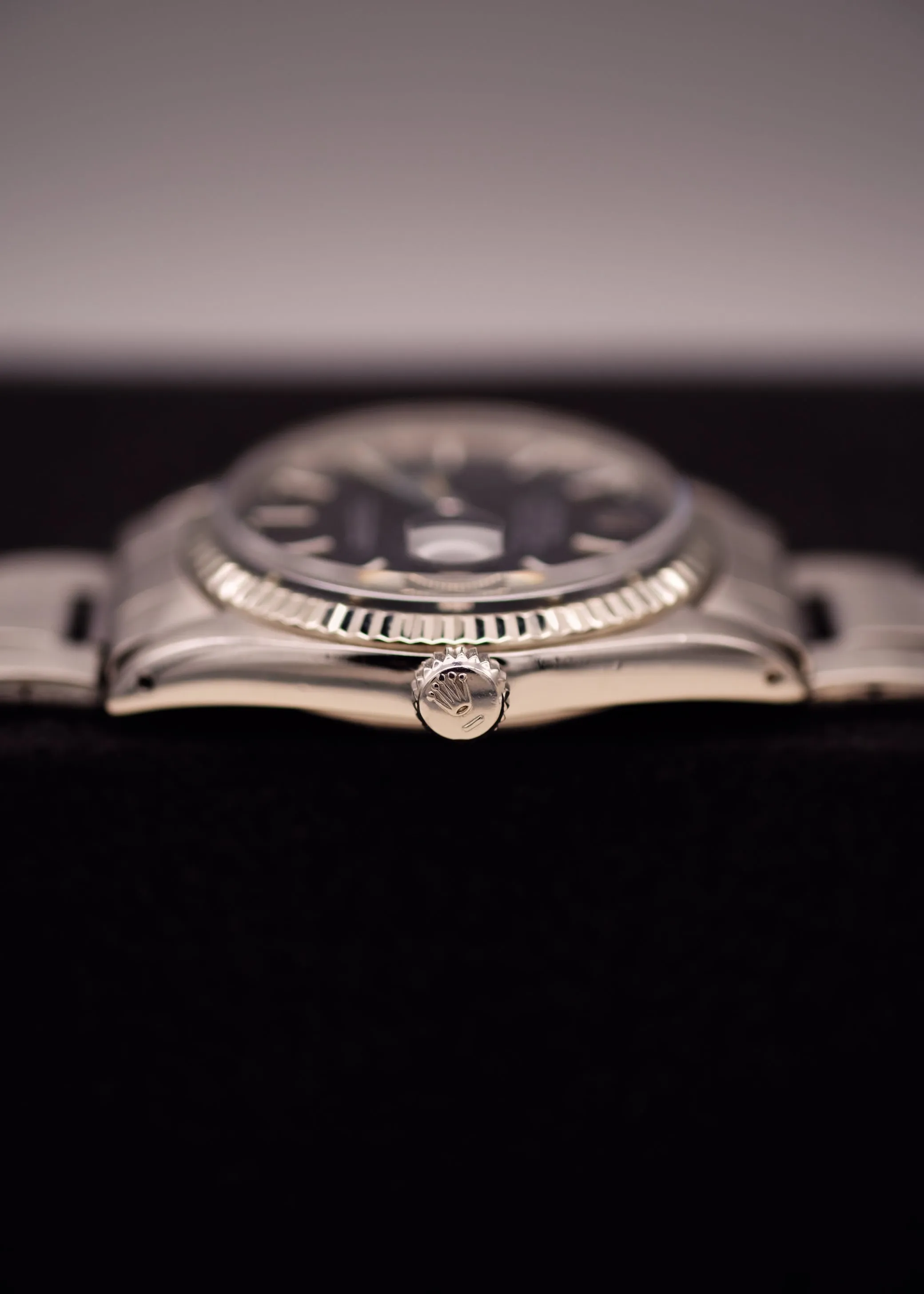 Rolex Datejust 1601 Black Matte Dial on Oyster Bracelet - 1973