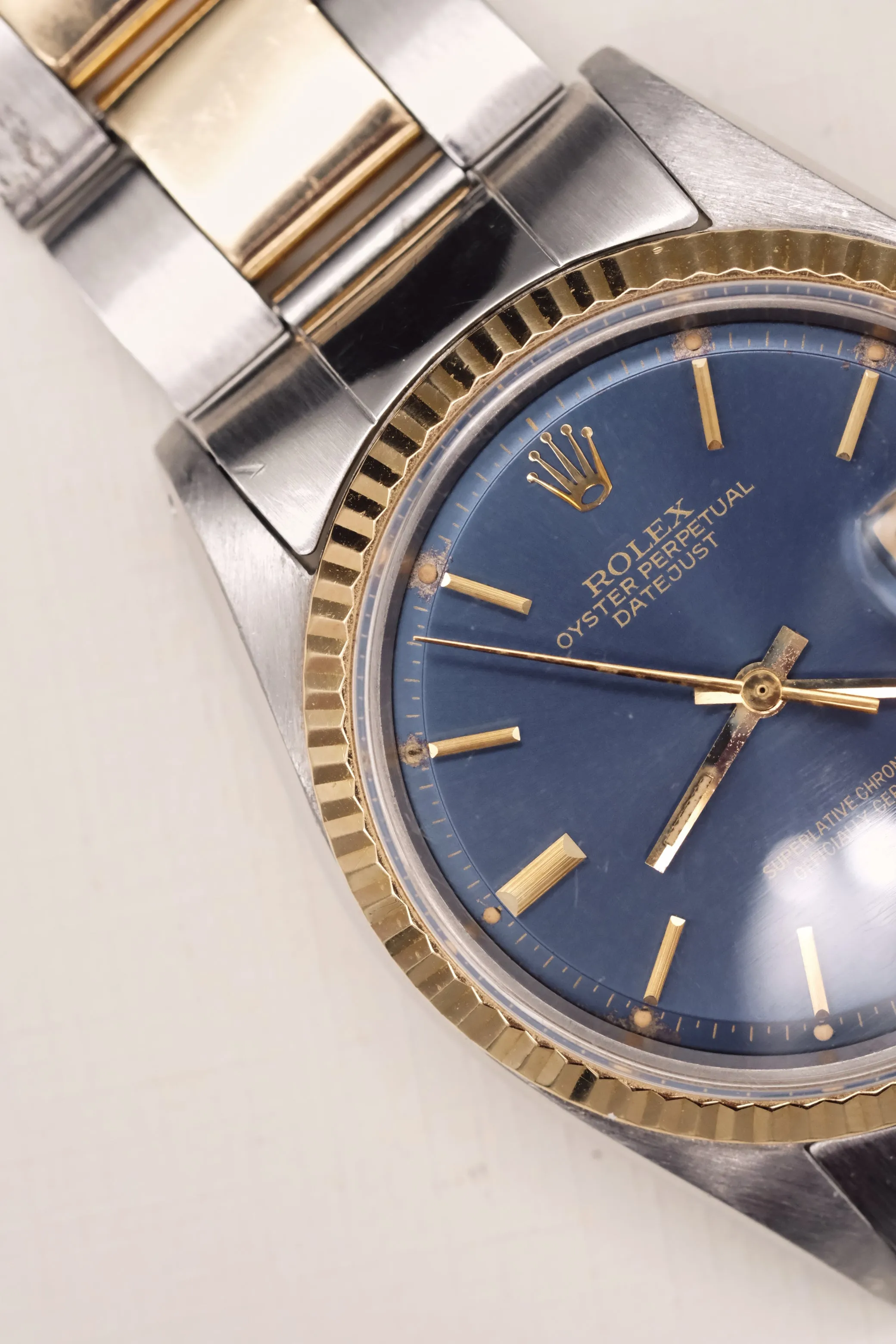 Rolex Datejust 1601 Blue Sigma Dial w/Papers - 1973