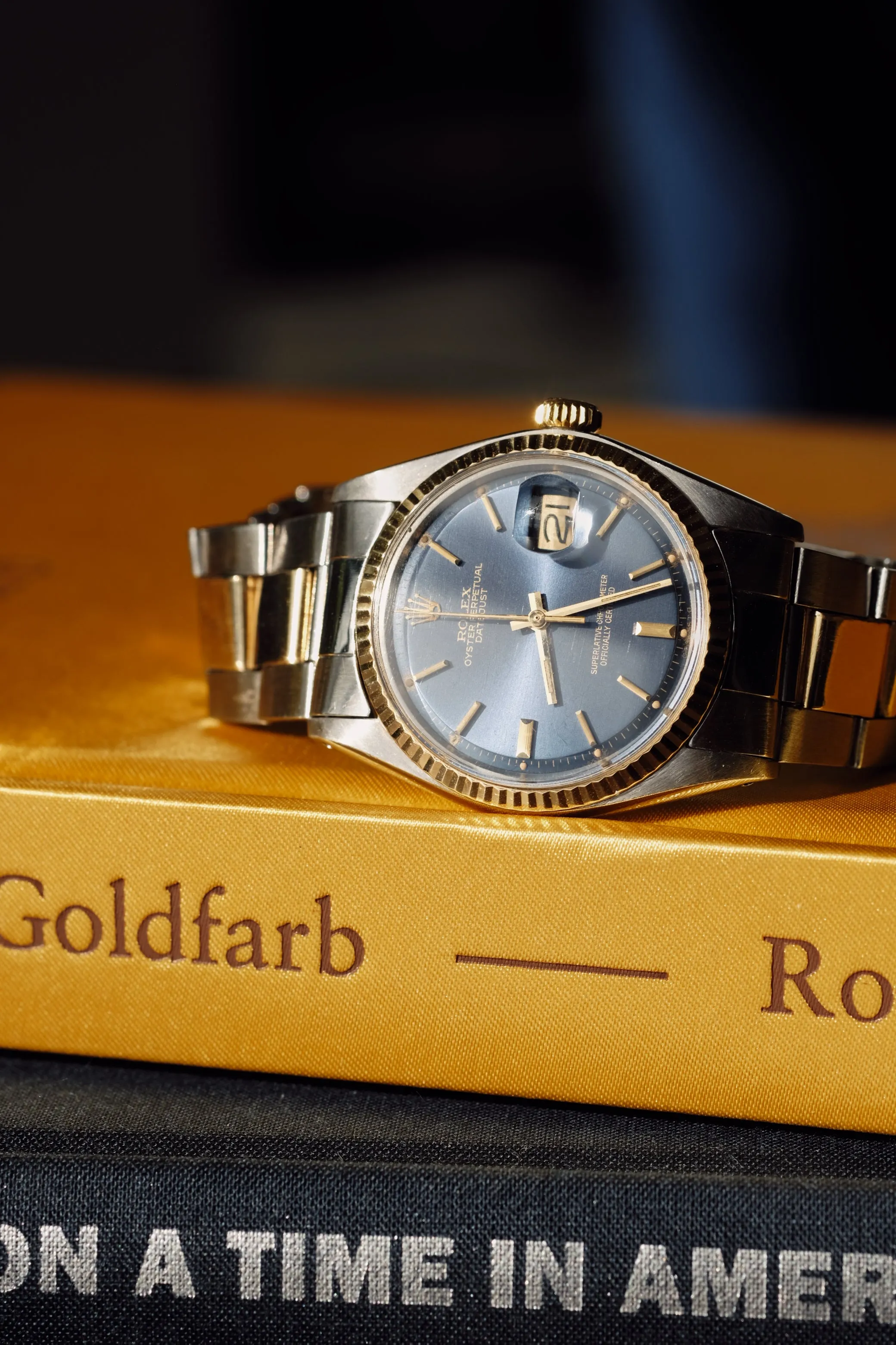Rolex Datejust 1601 Blue Sigma Dial w/Papers - 1973