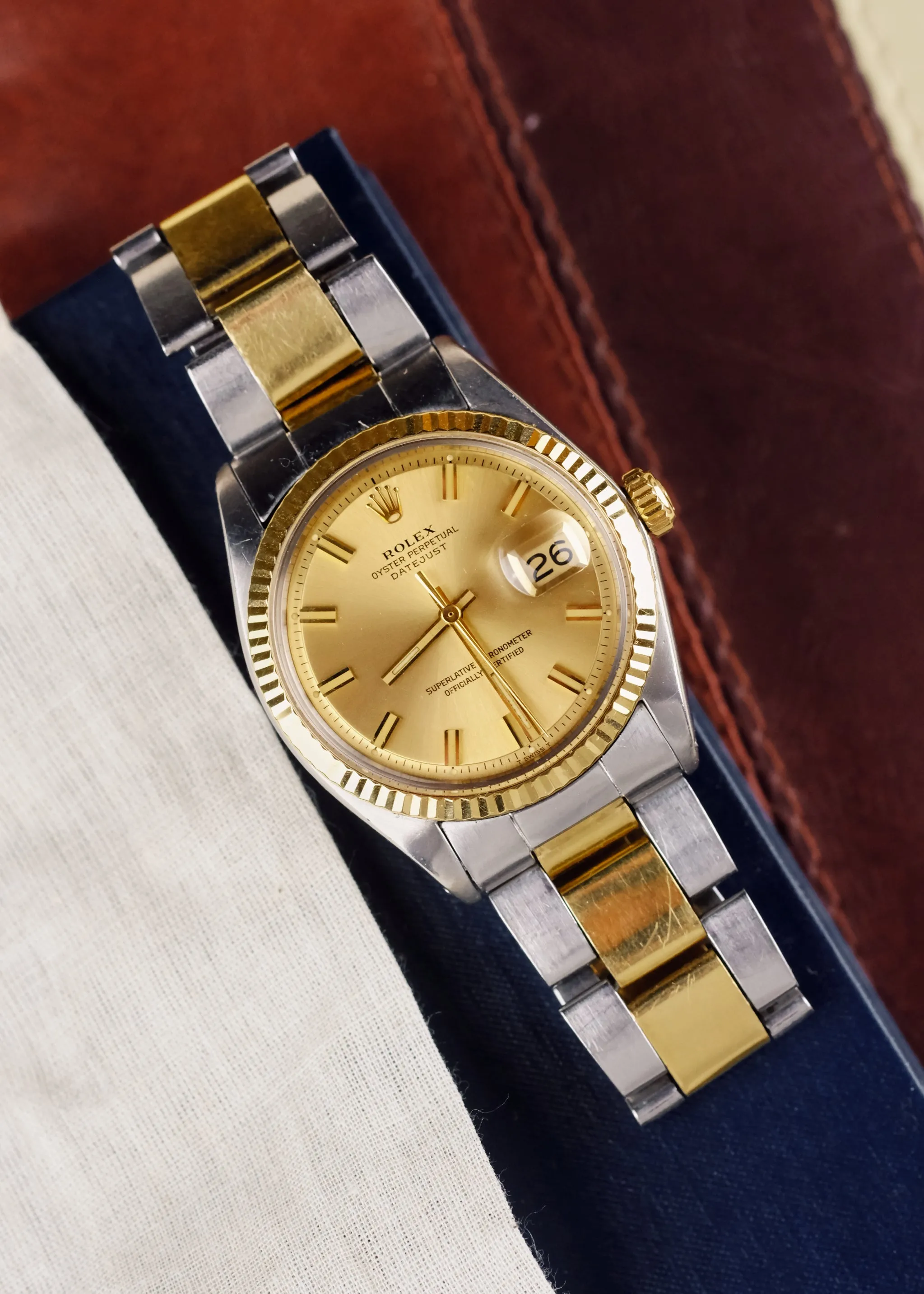 Rolex Datejust 1601 Champagne 'Wide Boy' Dial - 1972