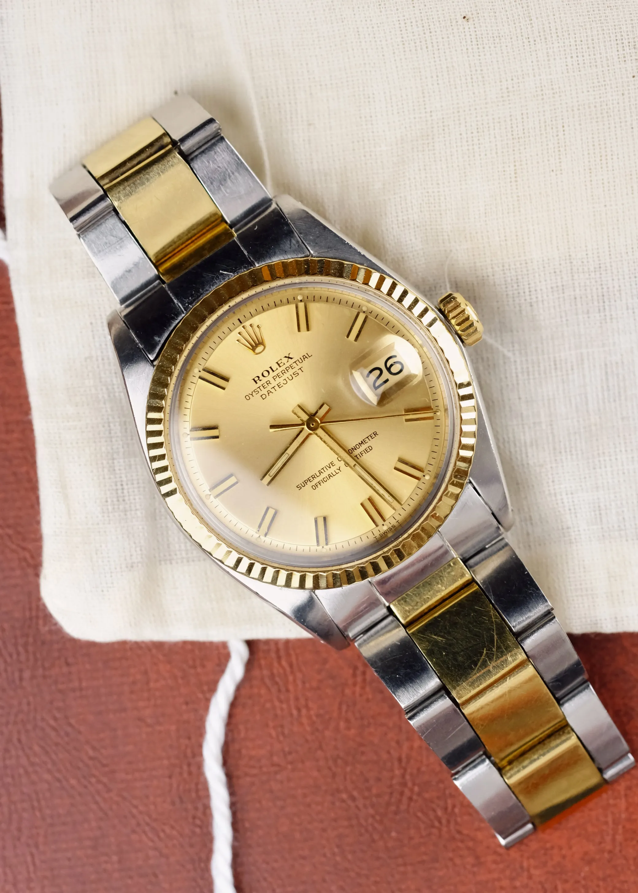 Rolex Datejust 1601 Champagne 'Wide Boy' Dial - 1972