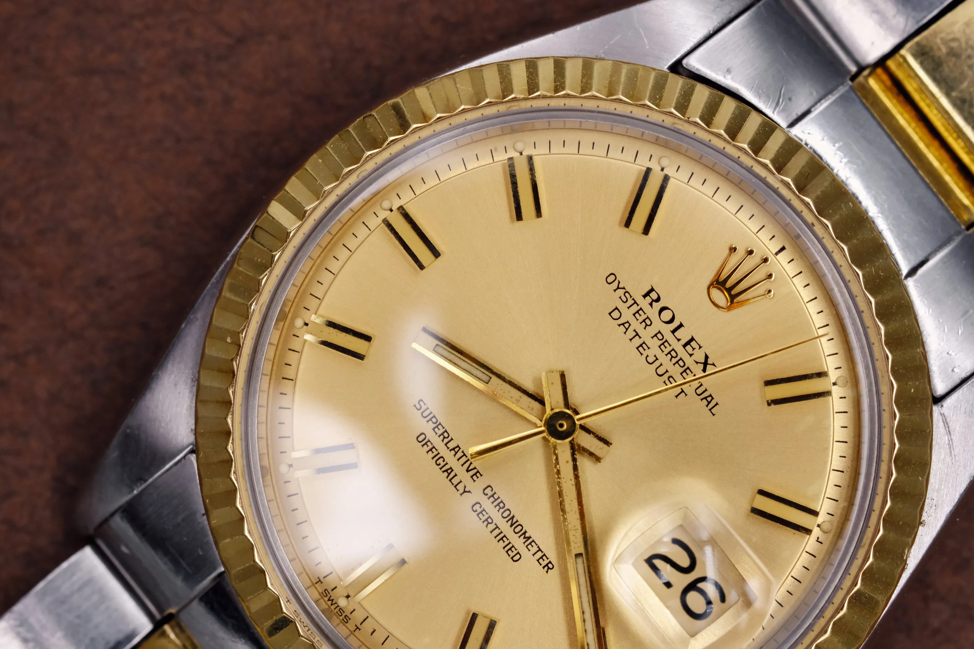 Rolex Datejust 1601 Champagne 'Wide Boy' Dial - 1972