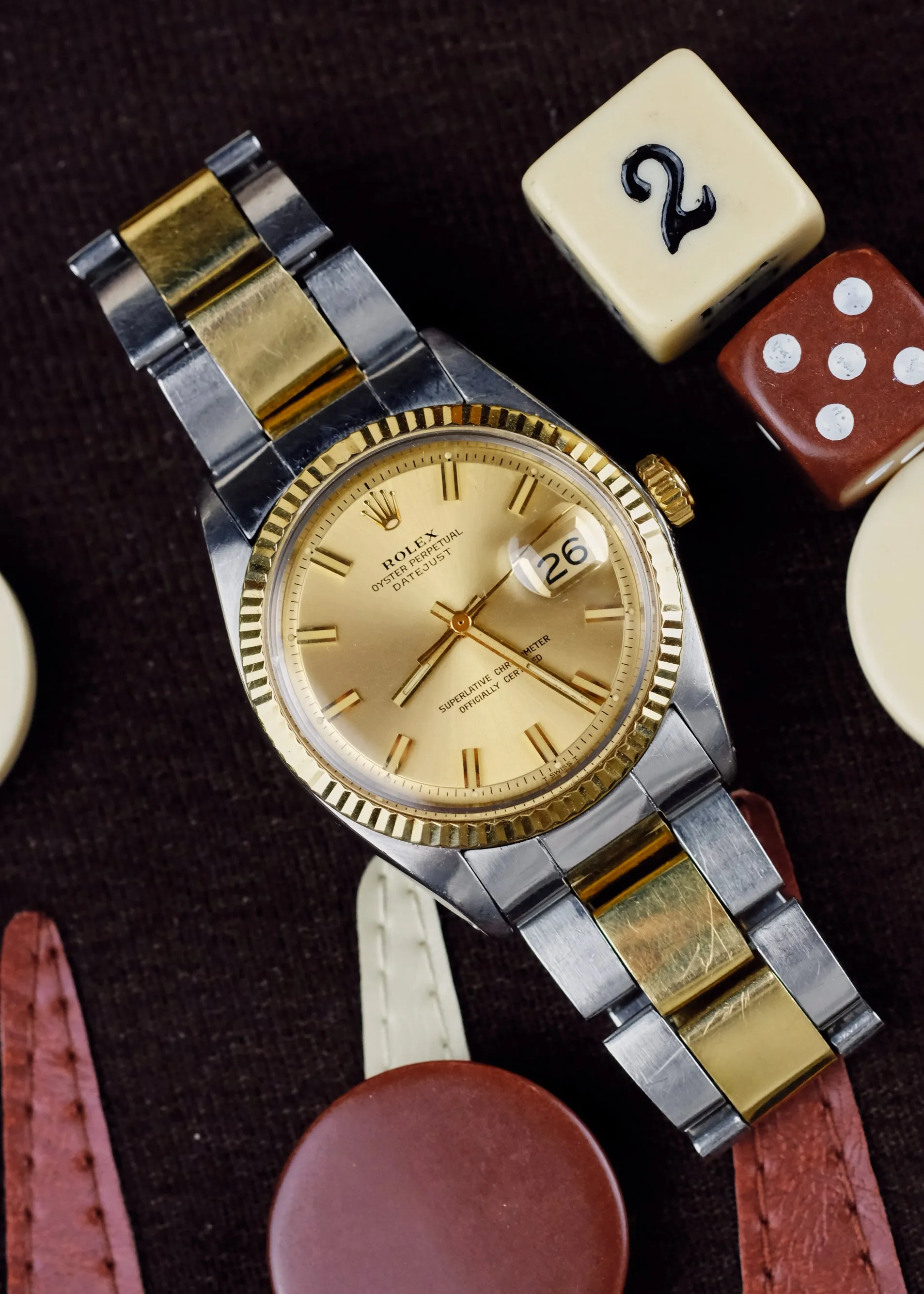 Rolex Datejust 1601 Champagne 'Wide Boy' Dial - 1972