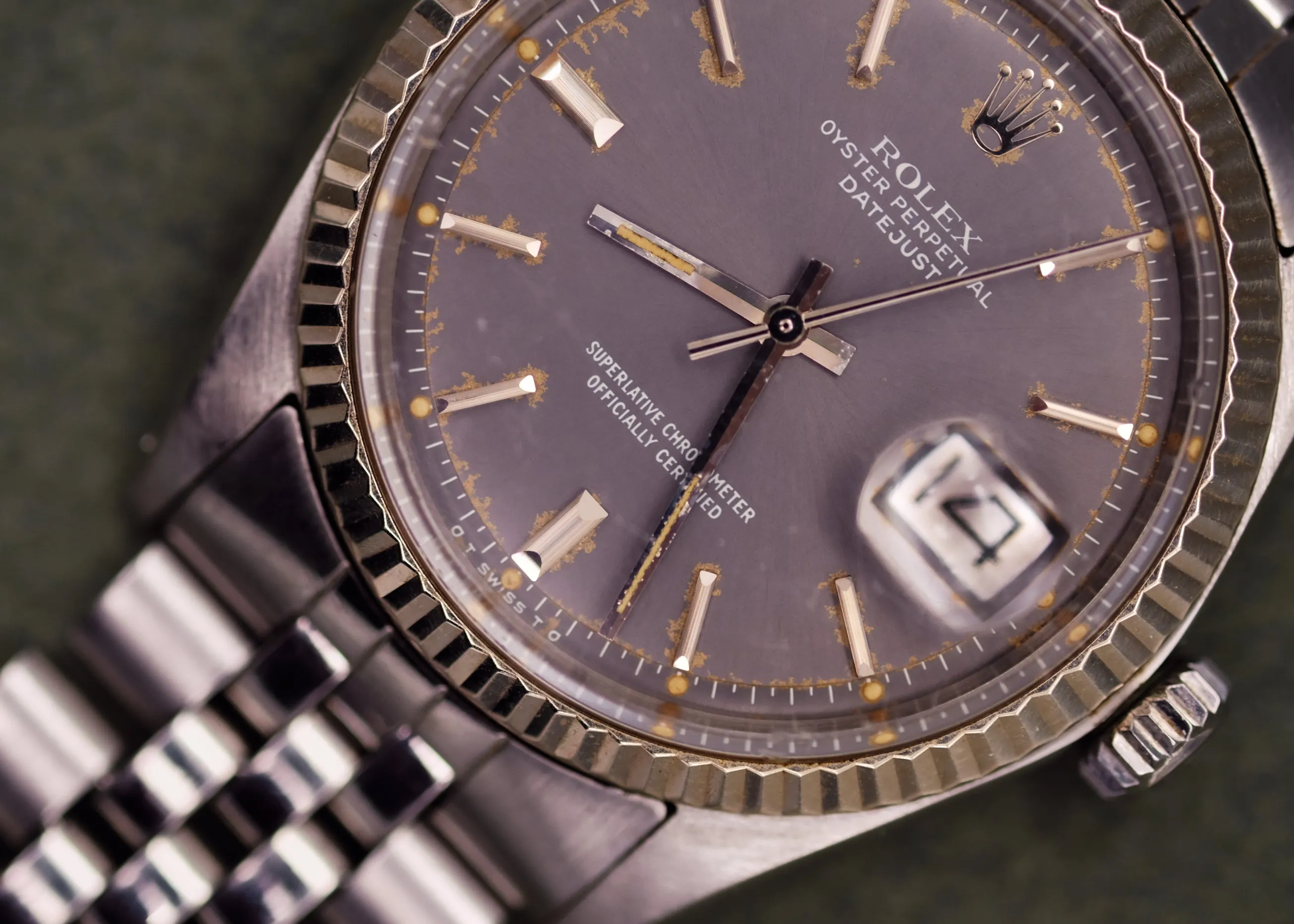 Rolex Datejust 1601 Grey Sigma Patina Dial - 1976