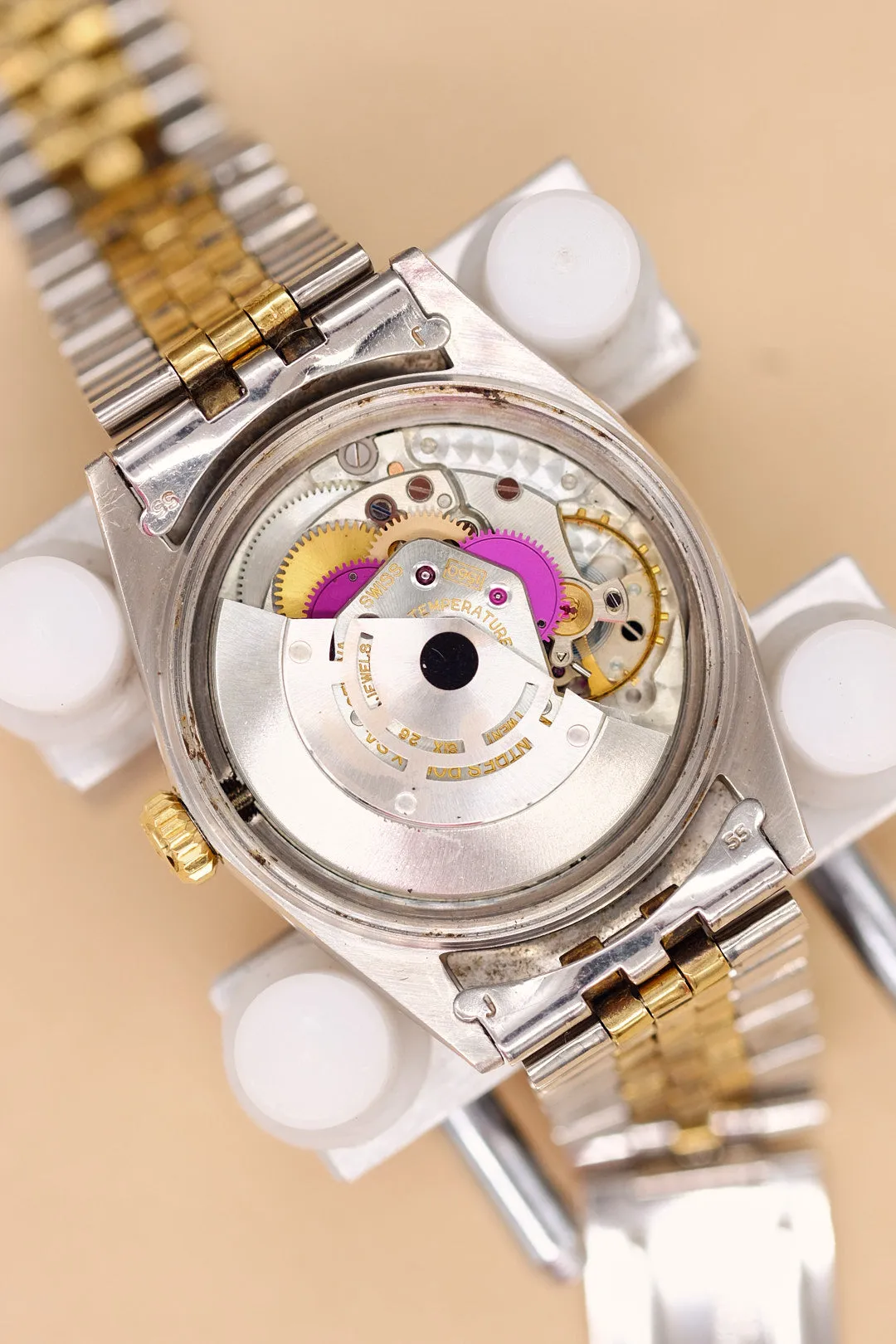 Rolex Datejust 1601 Silver Door Stop Marker Dial - 1963