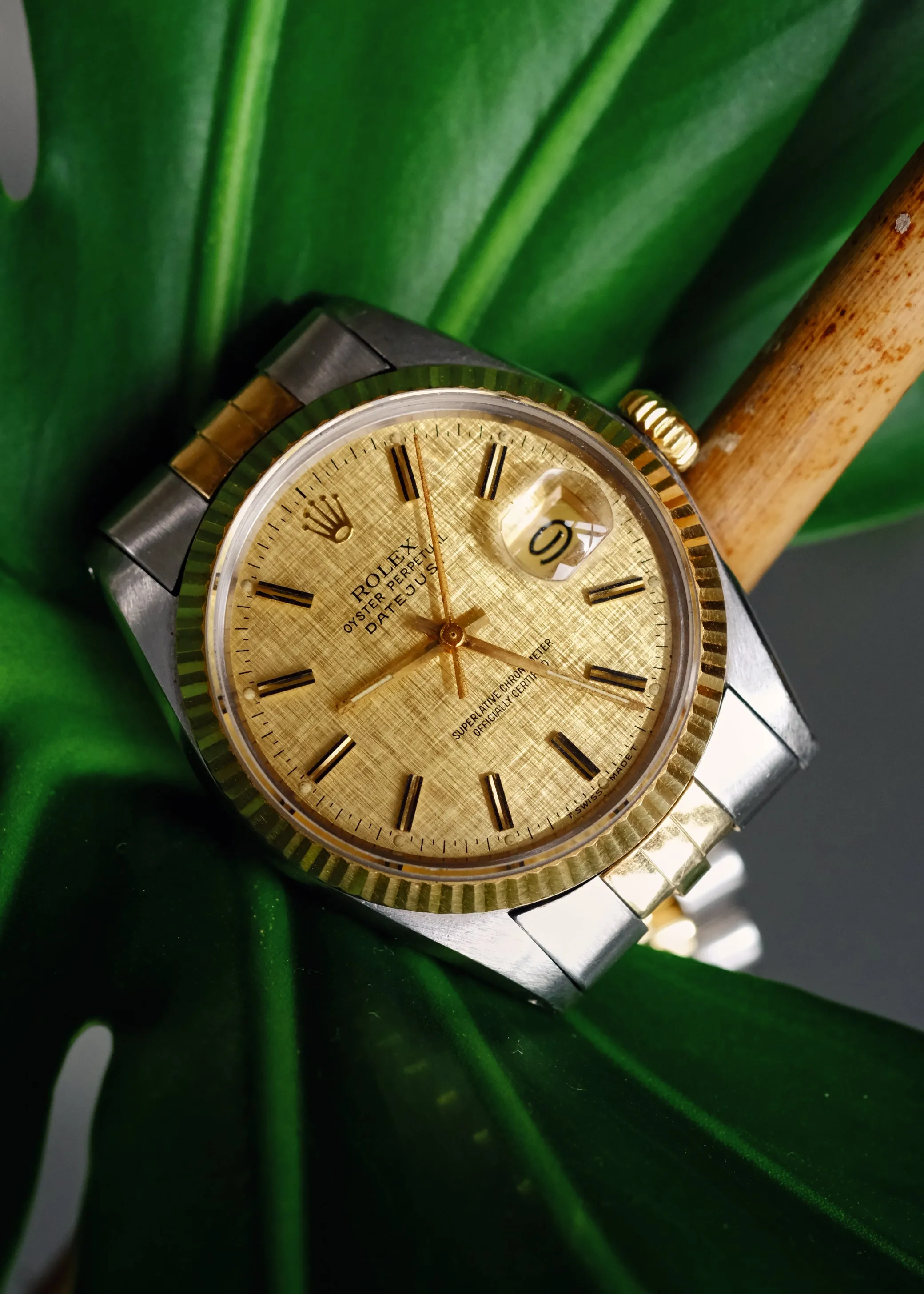 Rolex Datejust 16013 Linen Dial Unpolished - 1987
