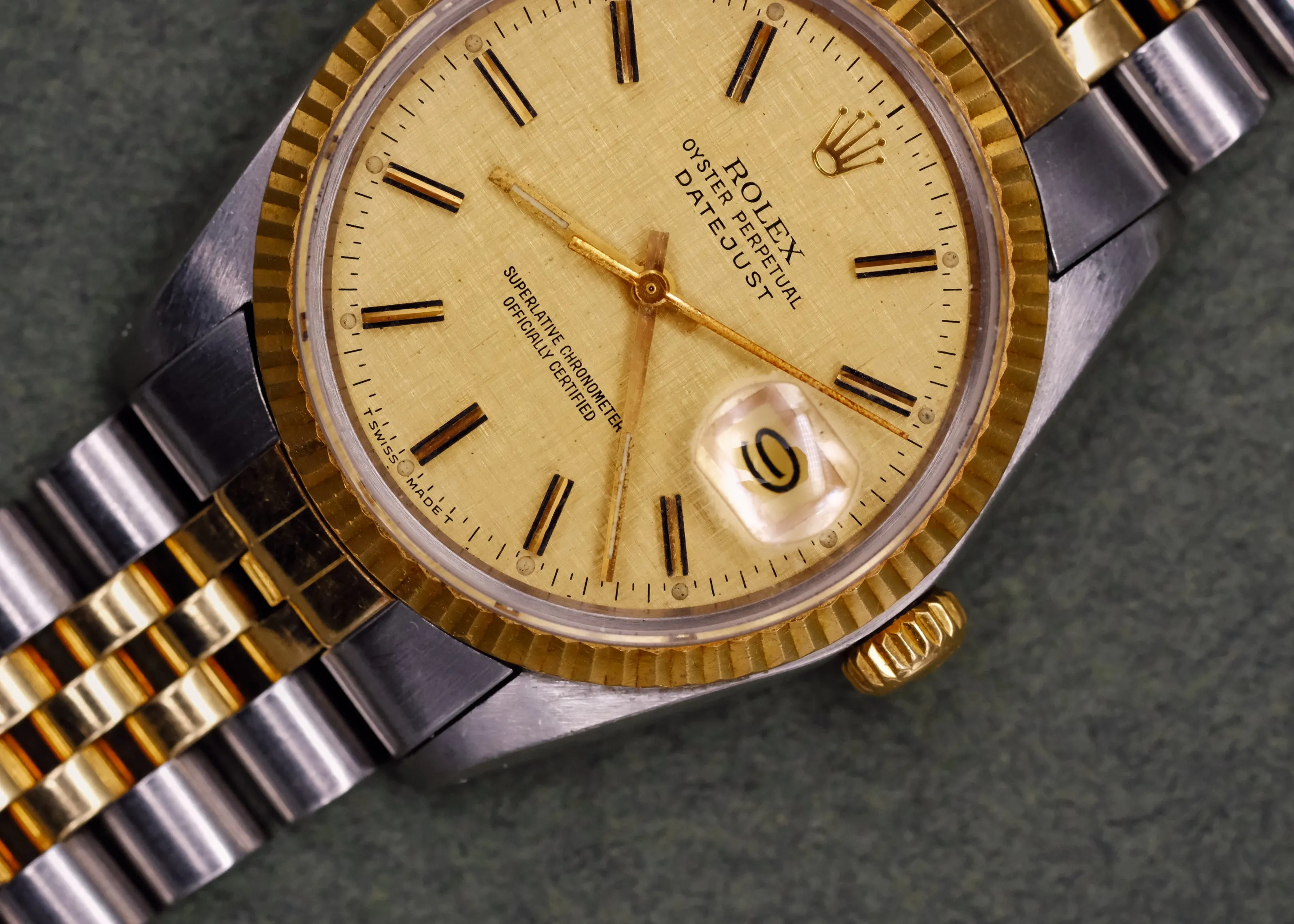 Rolex Datejust 16013 Linen Dial Unpolished - 1987