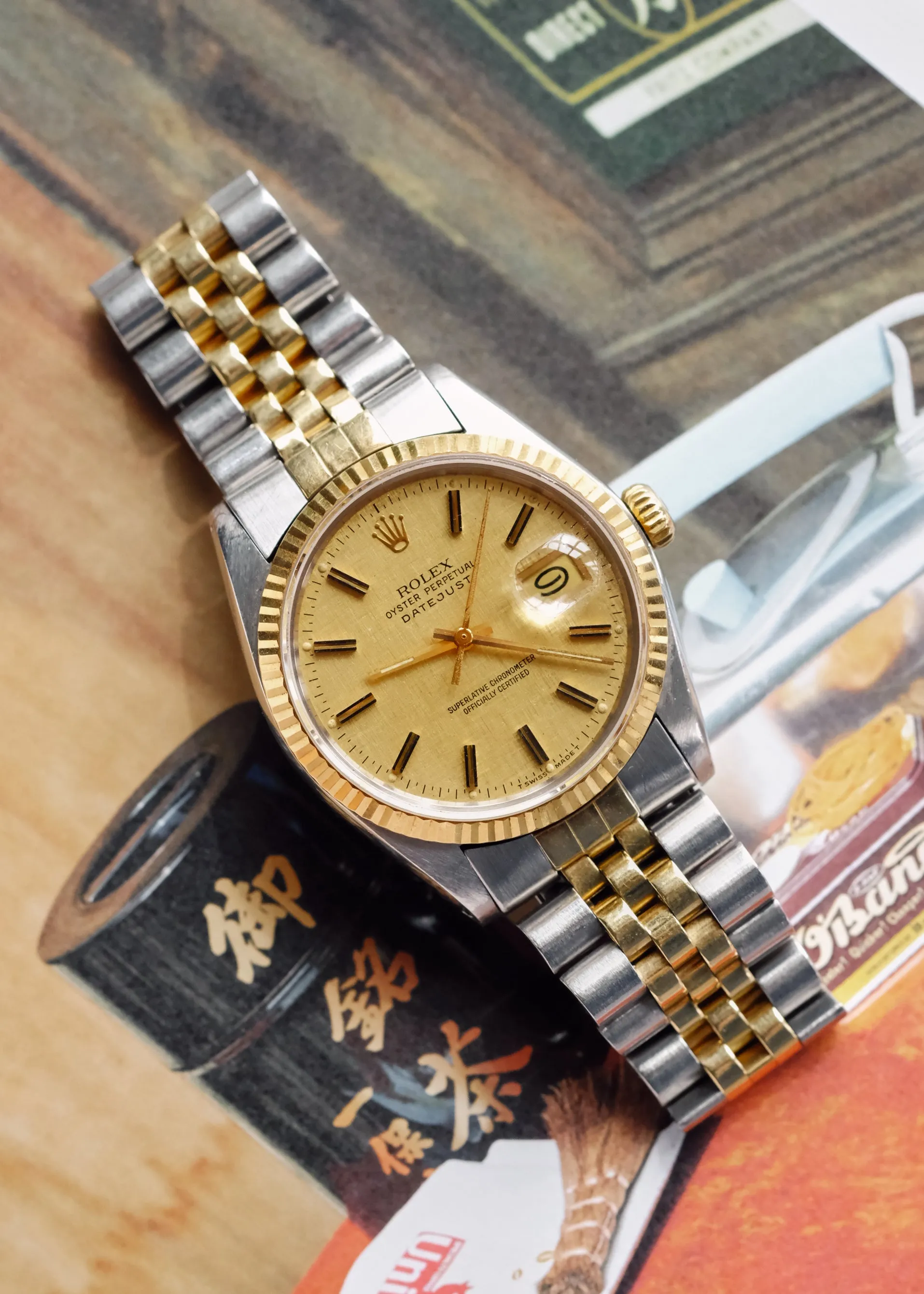 Rolex Datejust 16013 Linen Dial Unpolished - 1987