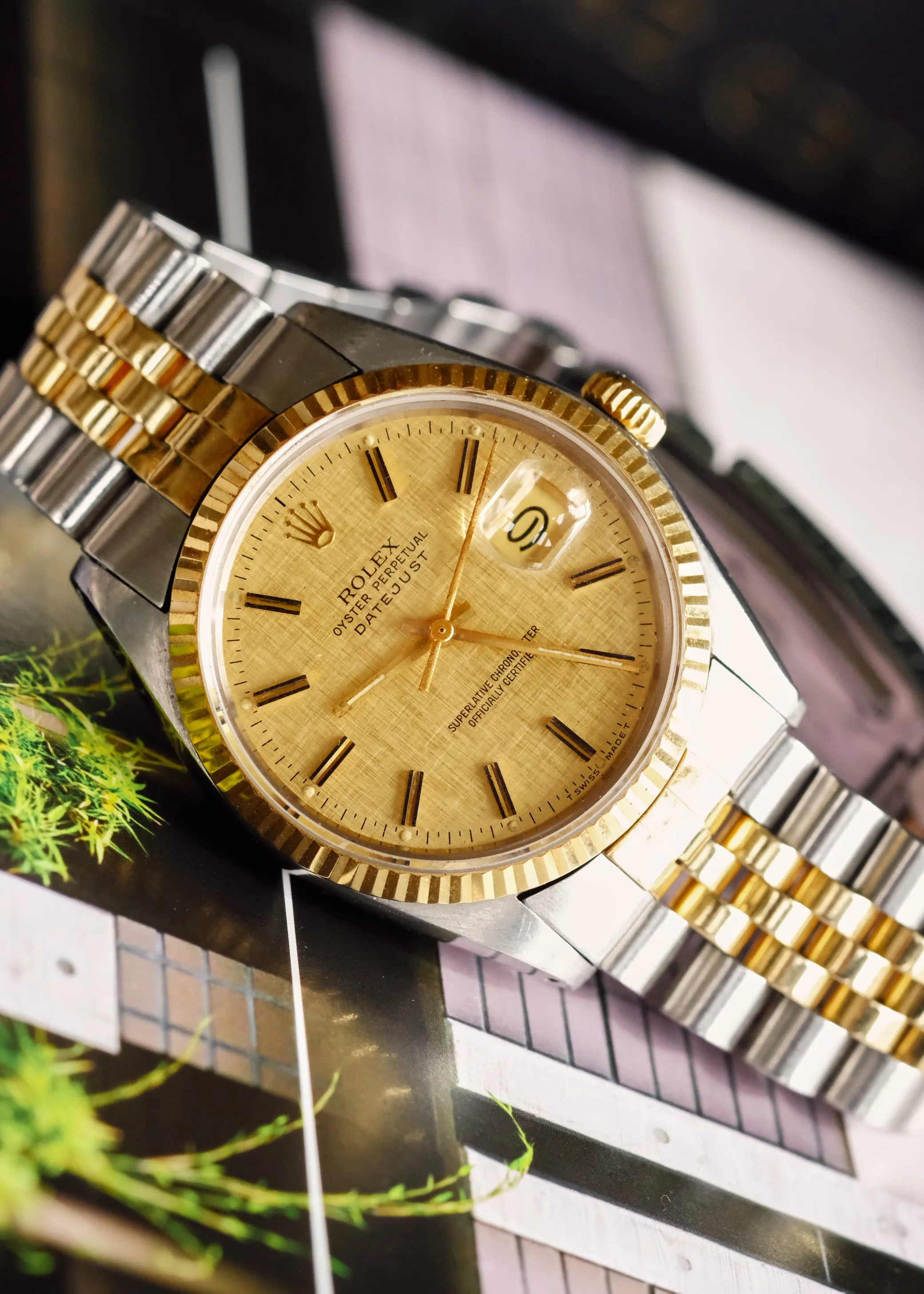 Rolex Datejust 16013 Linen Dial Unpolished - 1987