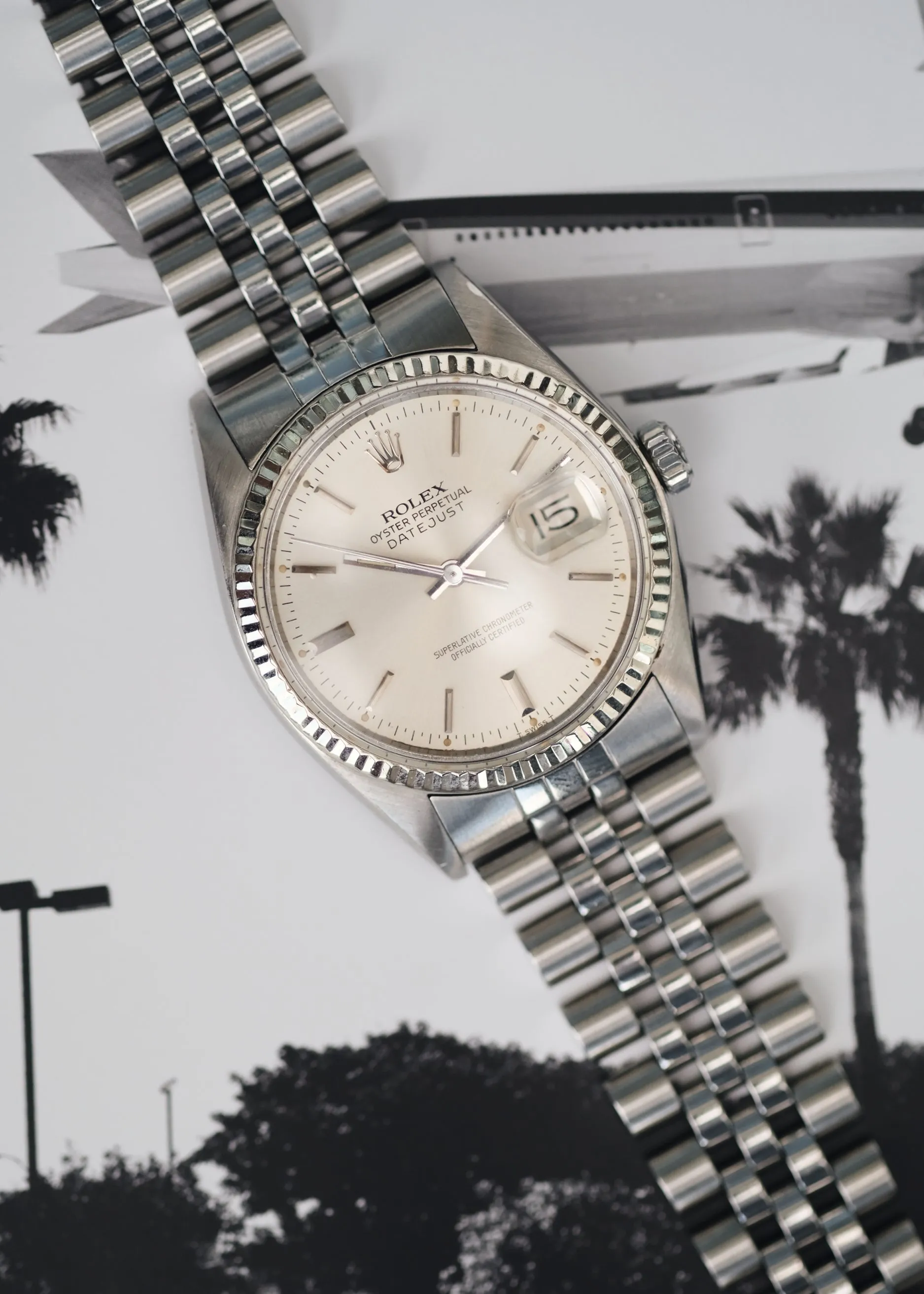 Rolex Datejust 16014 Doorstop Silver Dial w/Papers - 1978