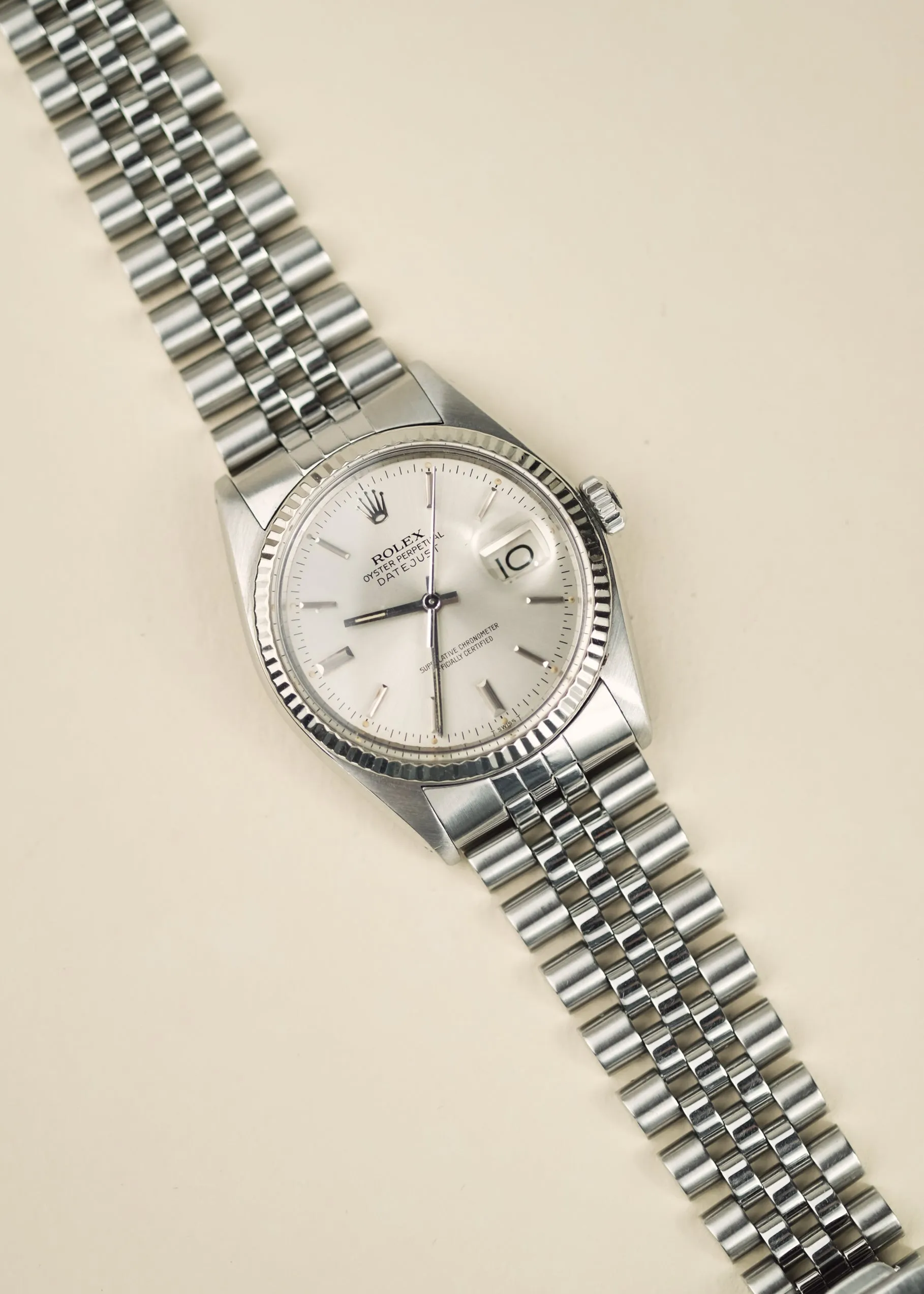 Rolex Datejust 16014 Doorstop Silver Dial w/Papers - 1978