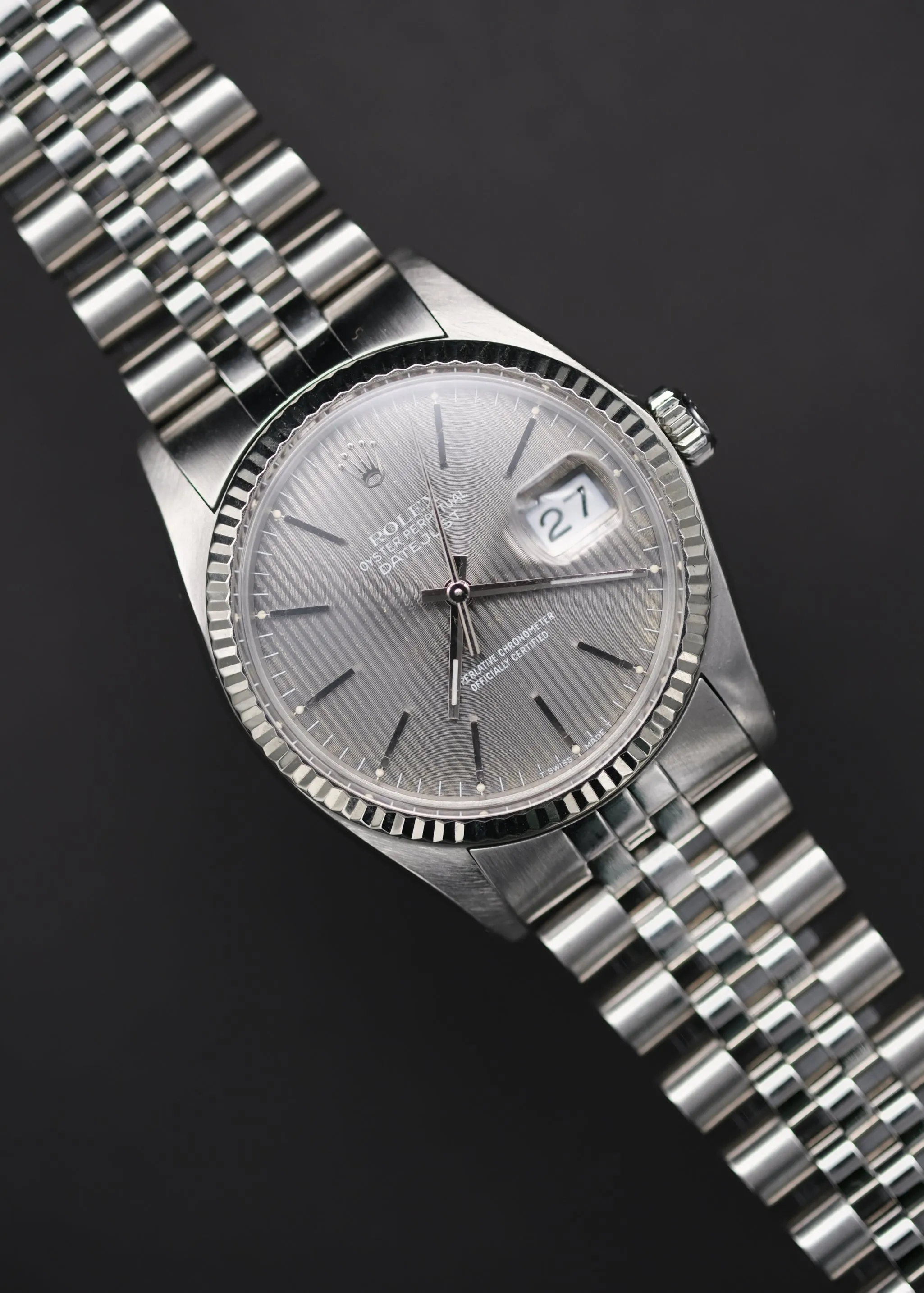 Rolex Datejust 16014 Grey Tapestry Dial - 1979